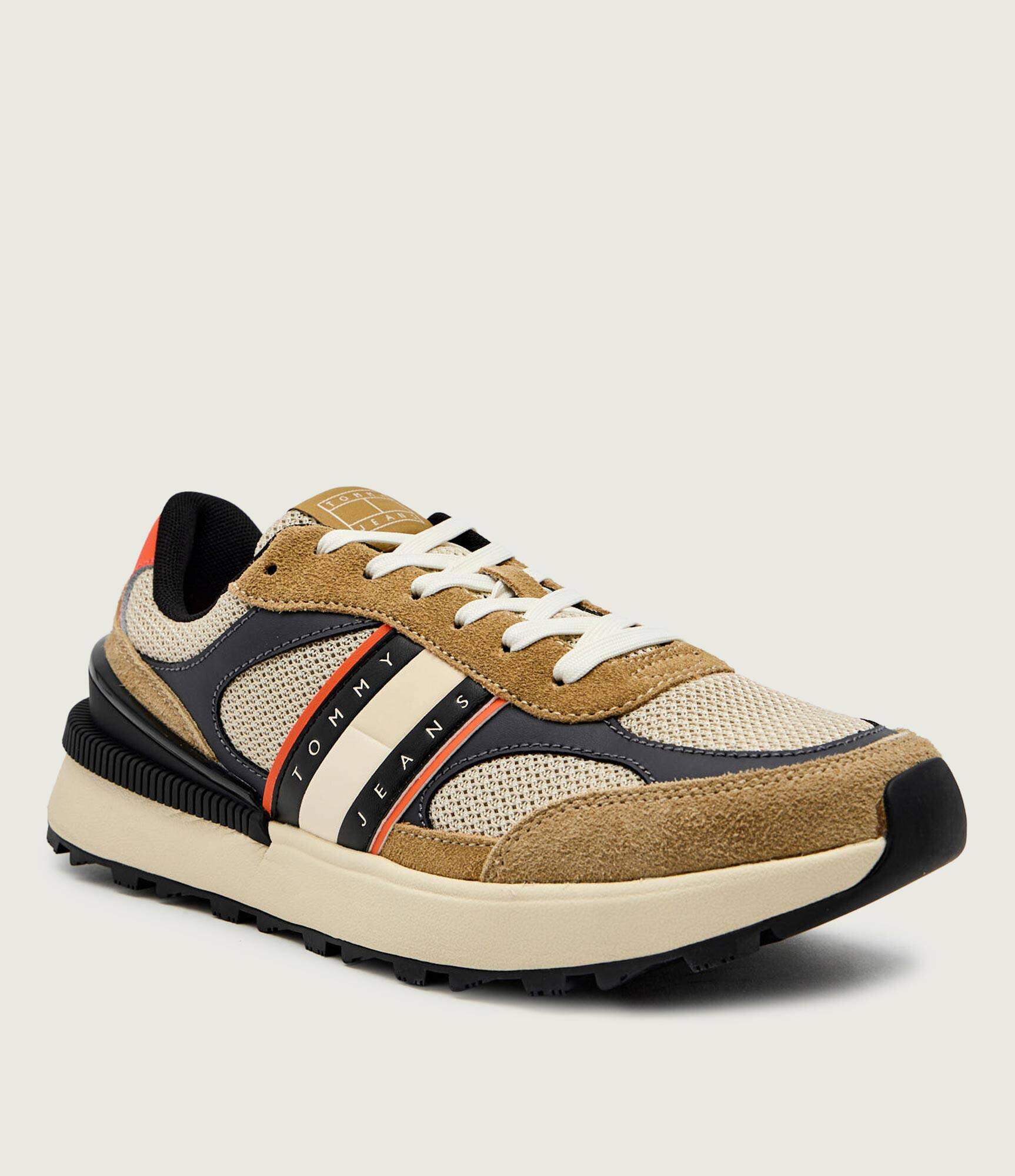 Tommy Jeans Sneakers TJM TECHNICAL RUNNER ESS | piele întoarsă