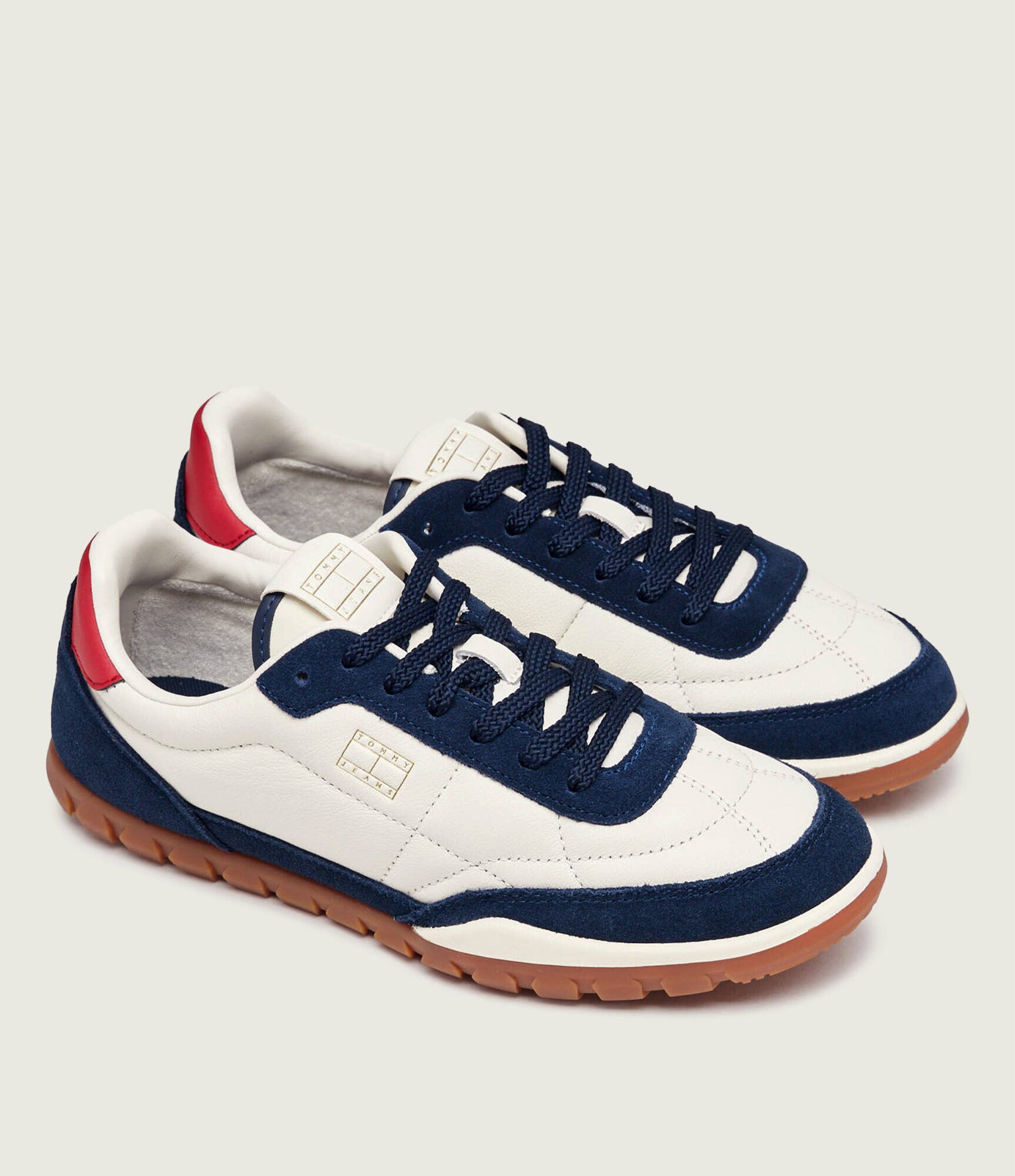 Tommy Jeans Teniși din piele Low Runner | piele întoarsă