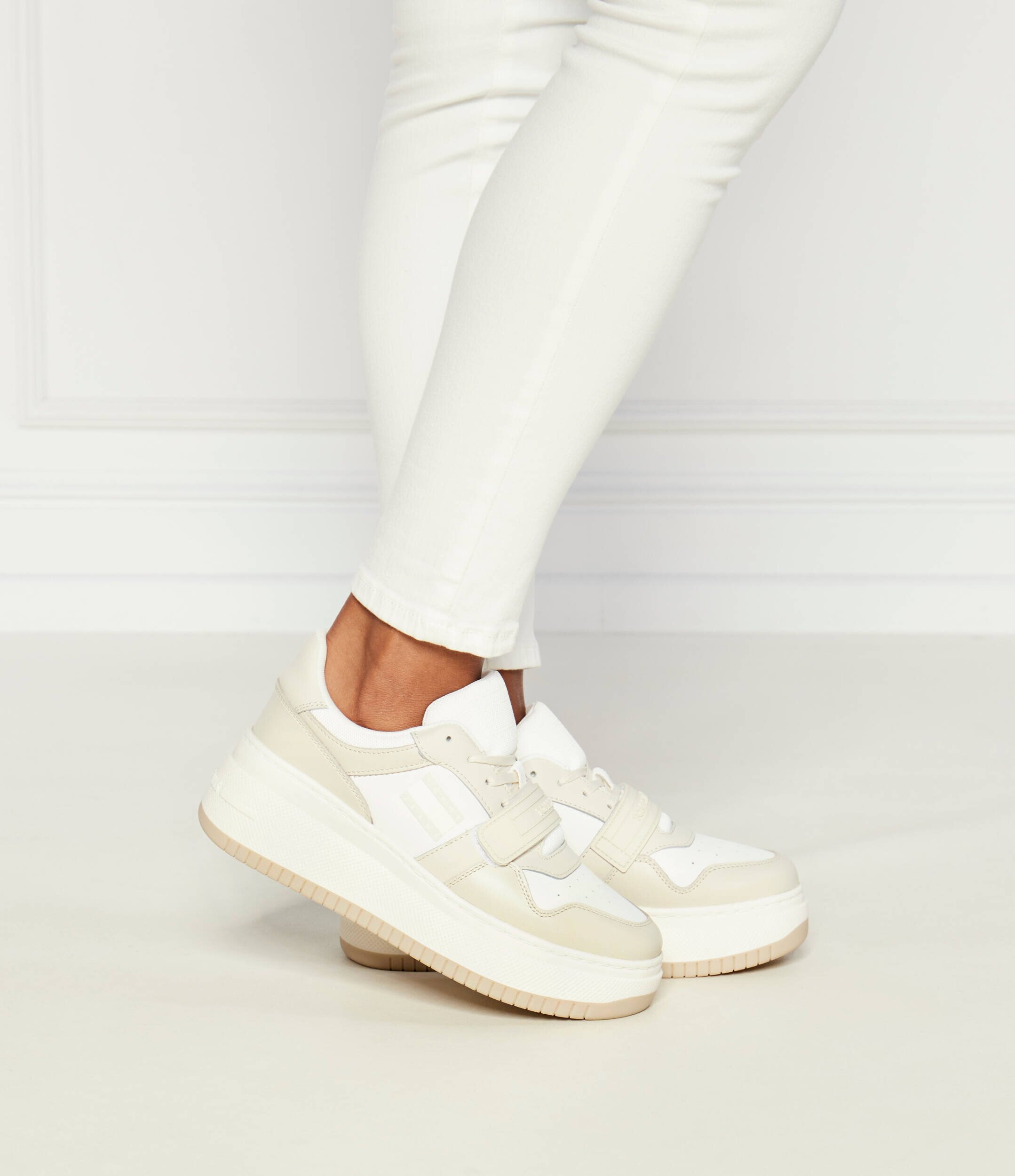 Tommy Jeans Teniși din piele Retro
