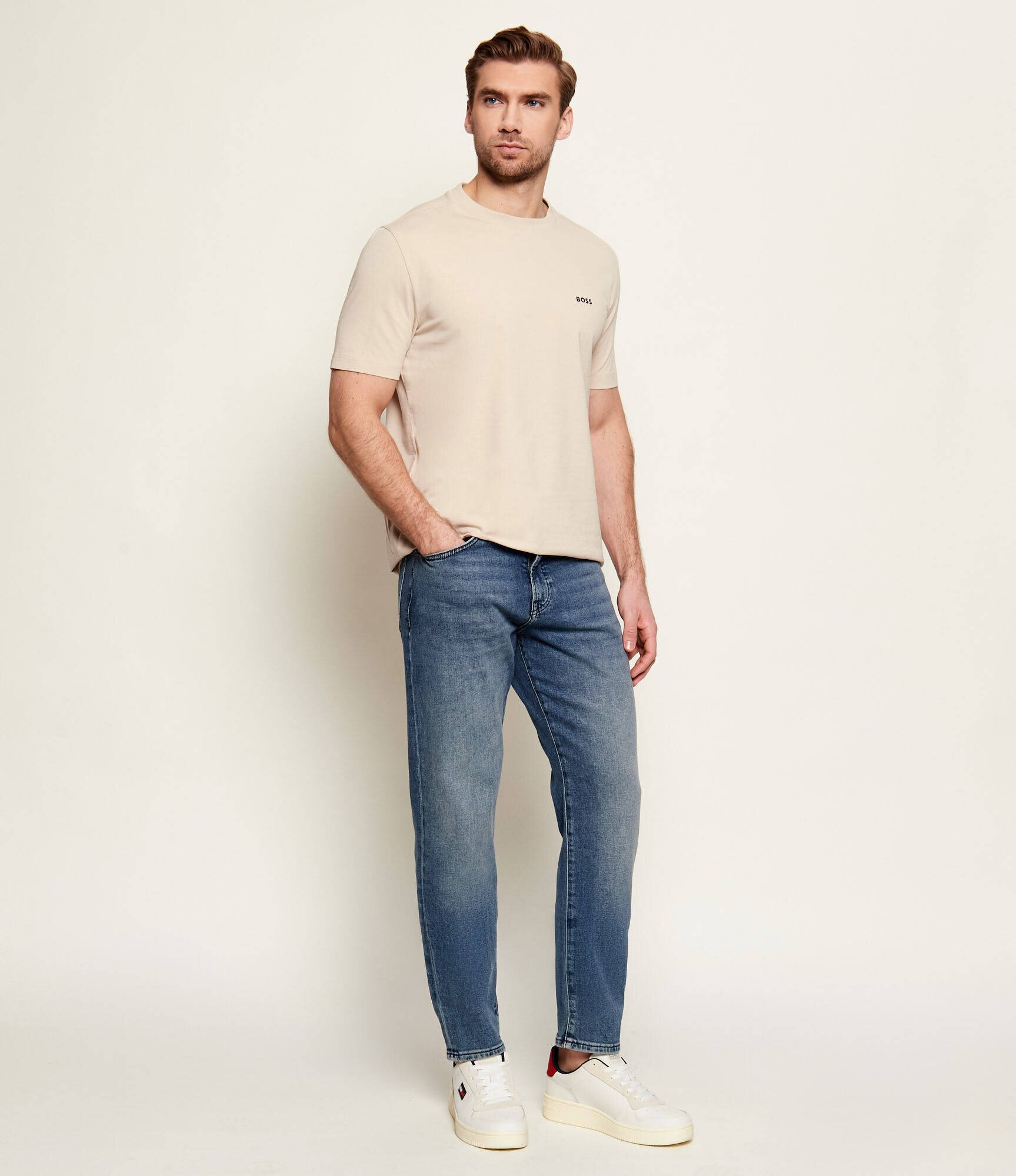 Tommy Jeans Teniși din piele RETRO BASKET