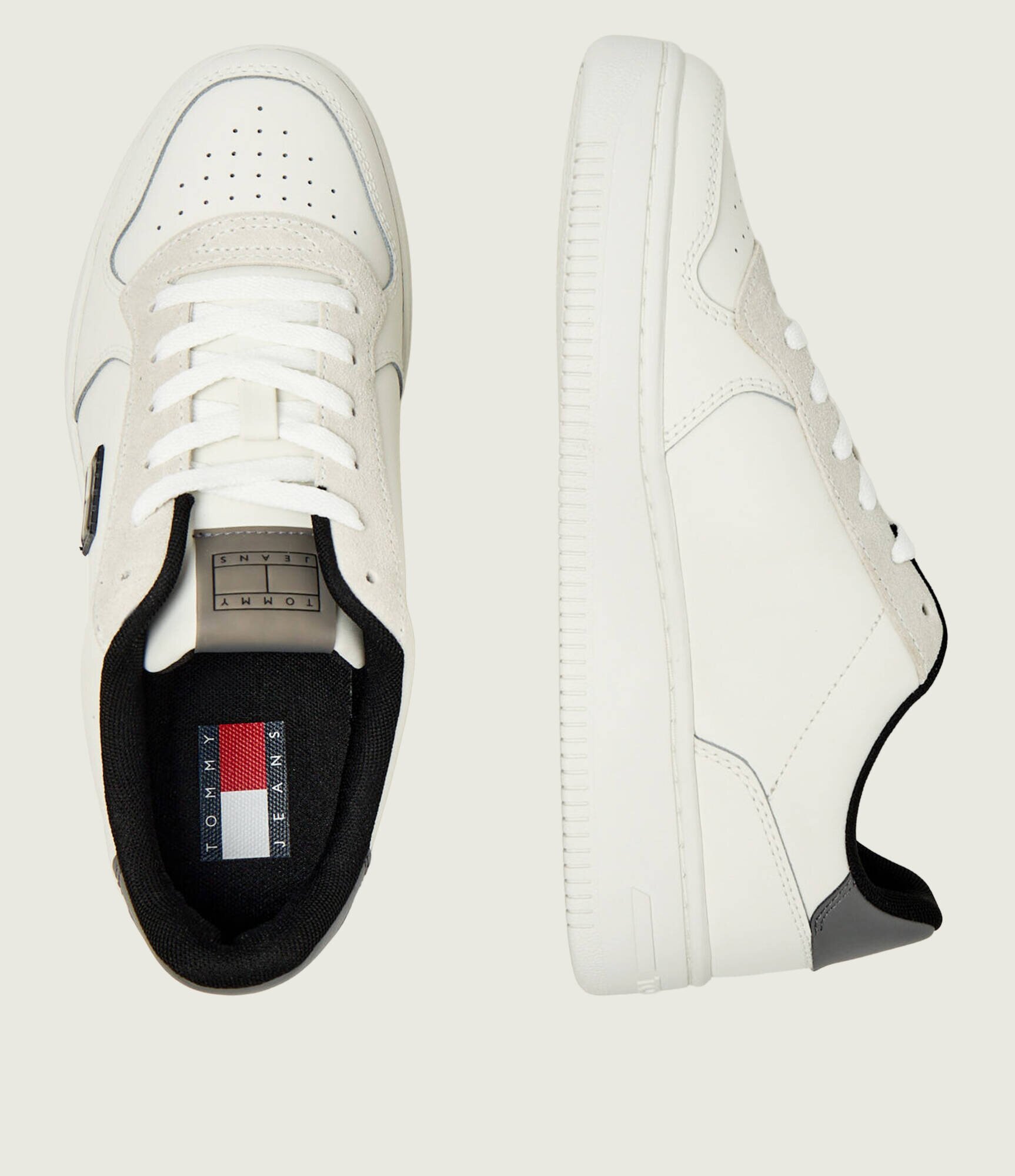 Tommy Jeans Teniși din piele RETRO BASKET
