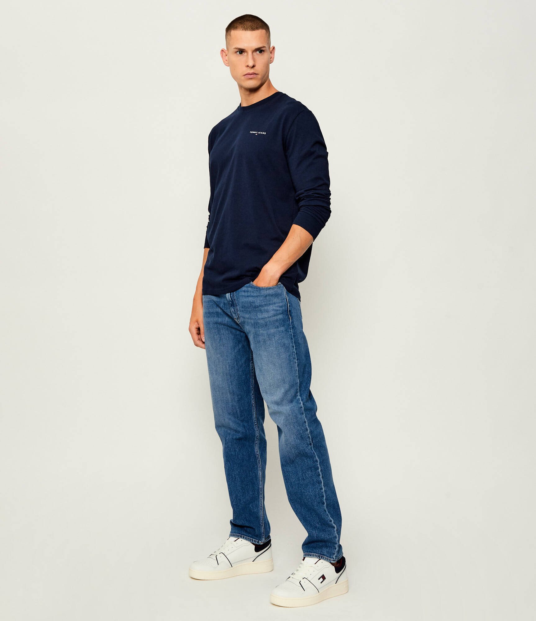Tommy Jeans Teniși din piele RETRO BASKET