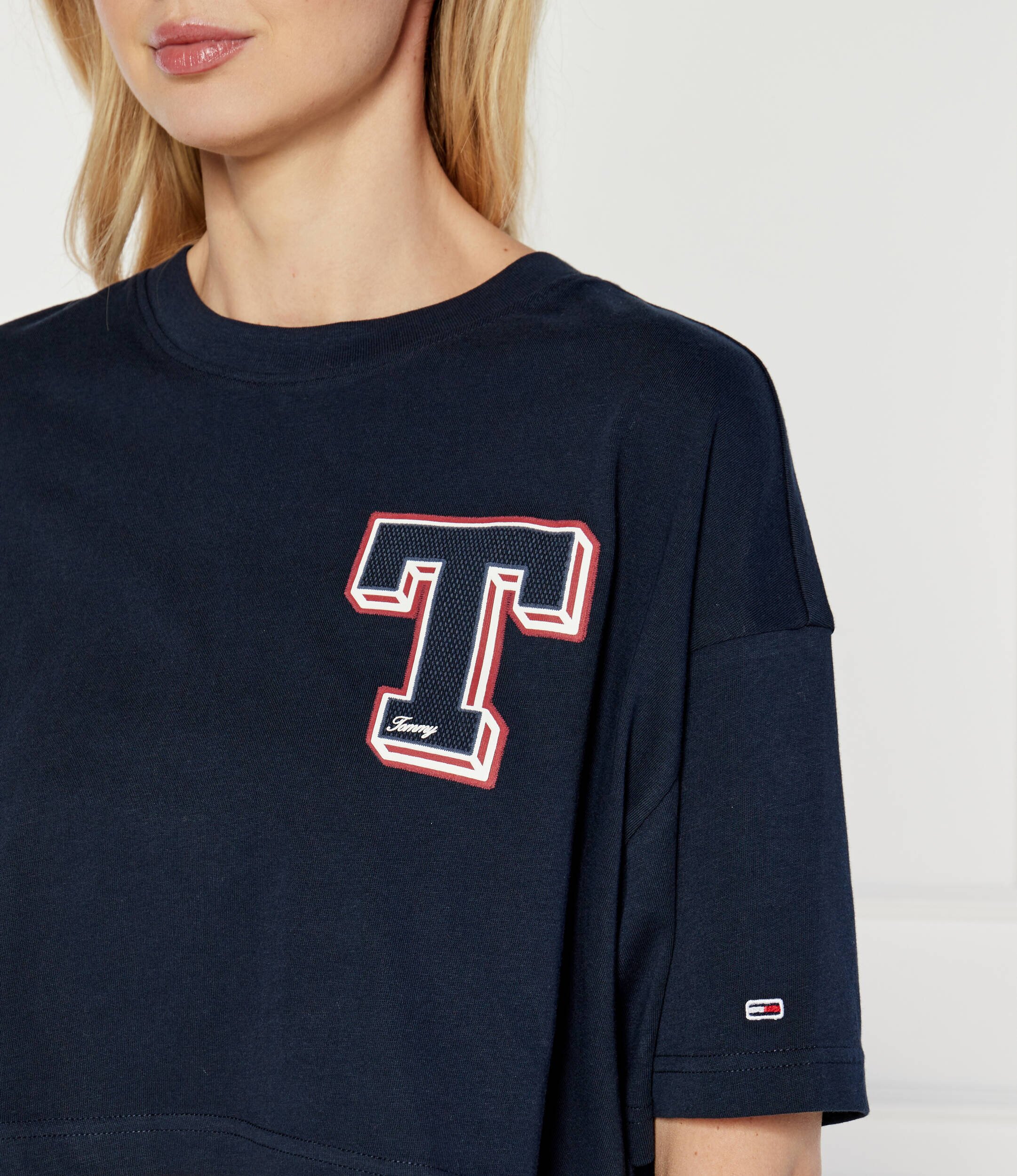 Tommy Jeans Tricou Letterman | Cropped Fit