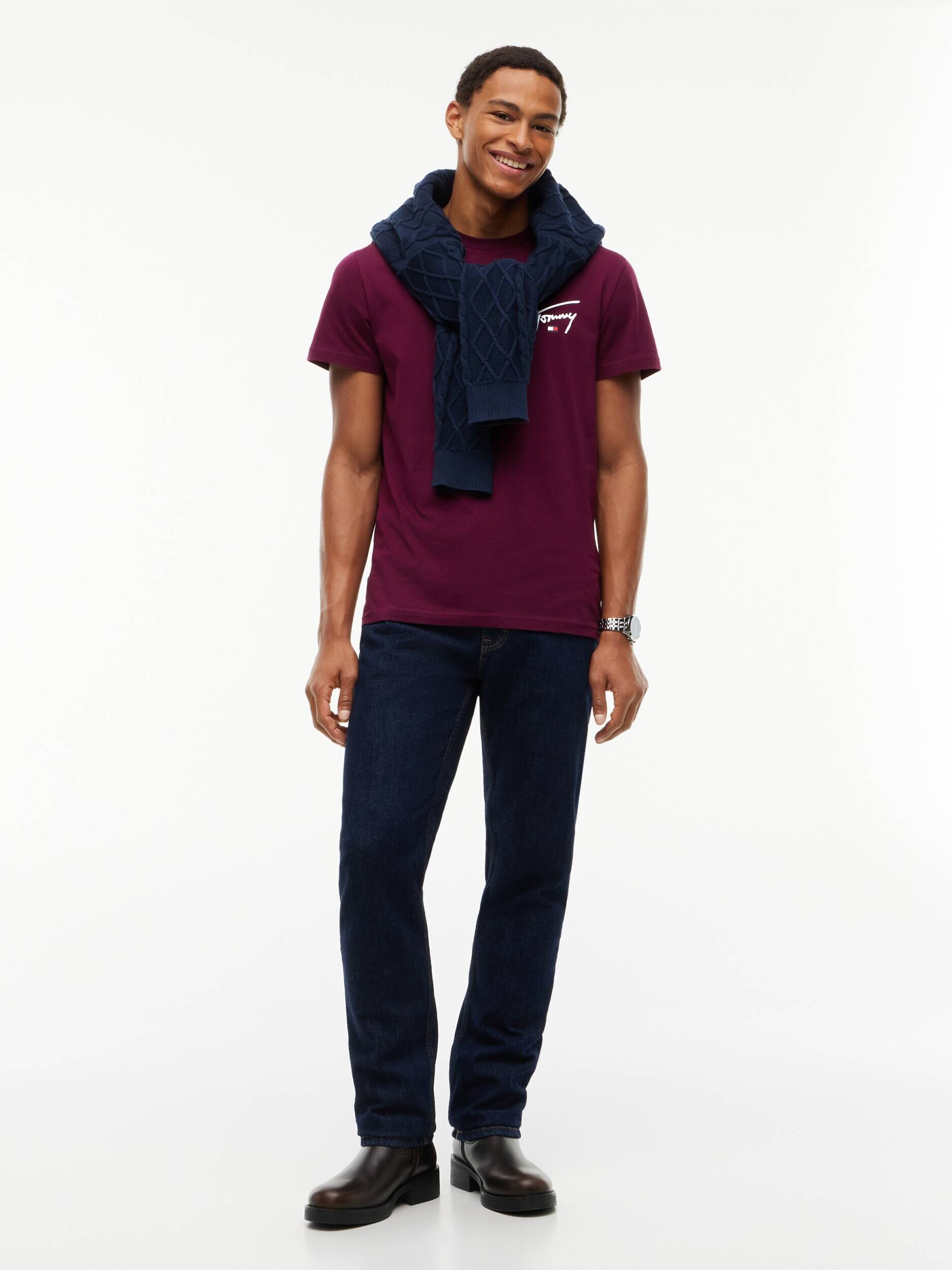 Tommy Jeans Tricou Signature | Slim Fit