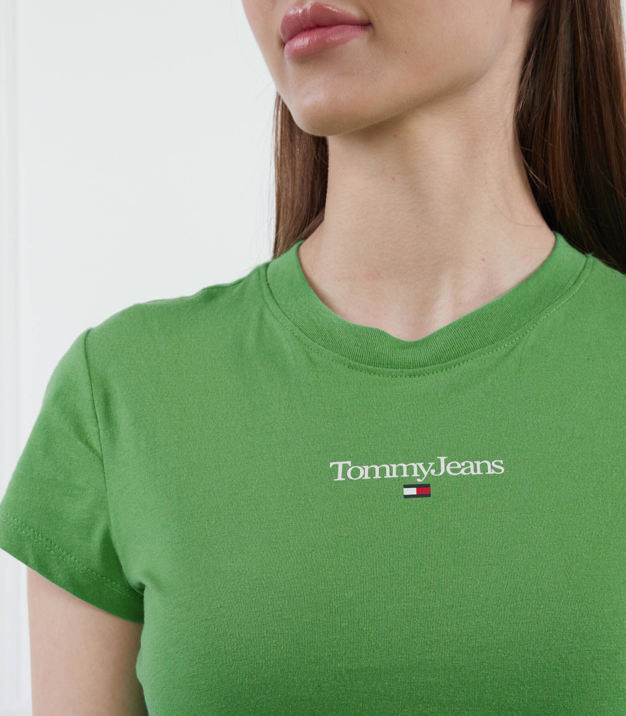 Tommy Jeans Tricou TJW BBY CRP ESSENTIAL LOGO 3 SS | Cropped Fit