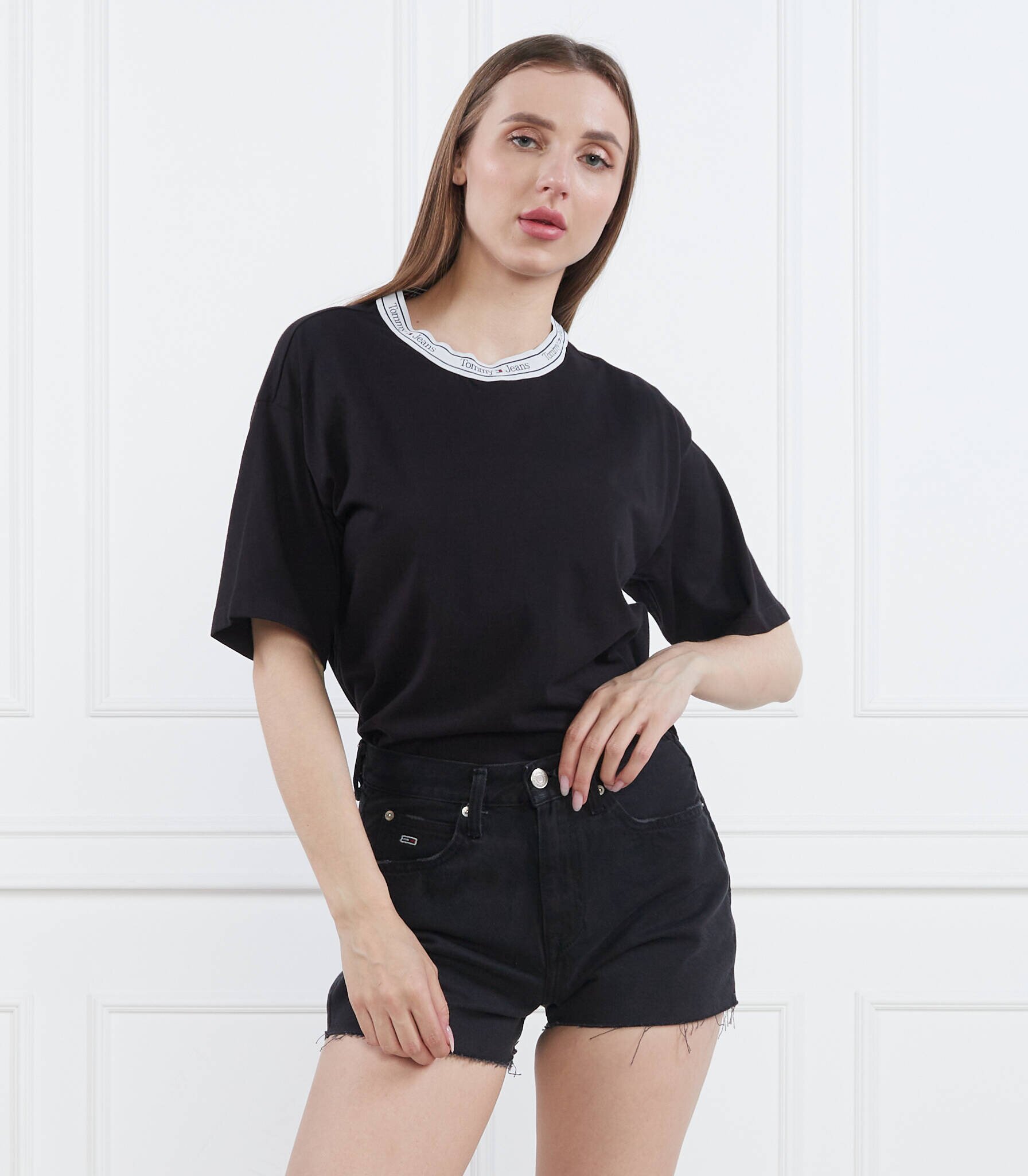 Tommy Jeans Tricou TJW OVR LOGO TAPING TEE | Regular Fit