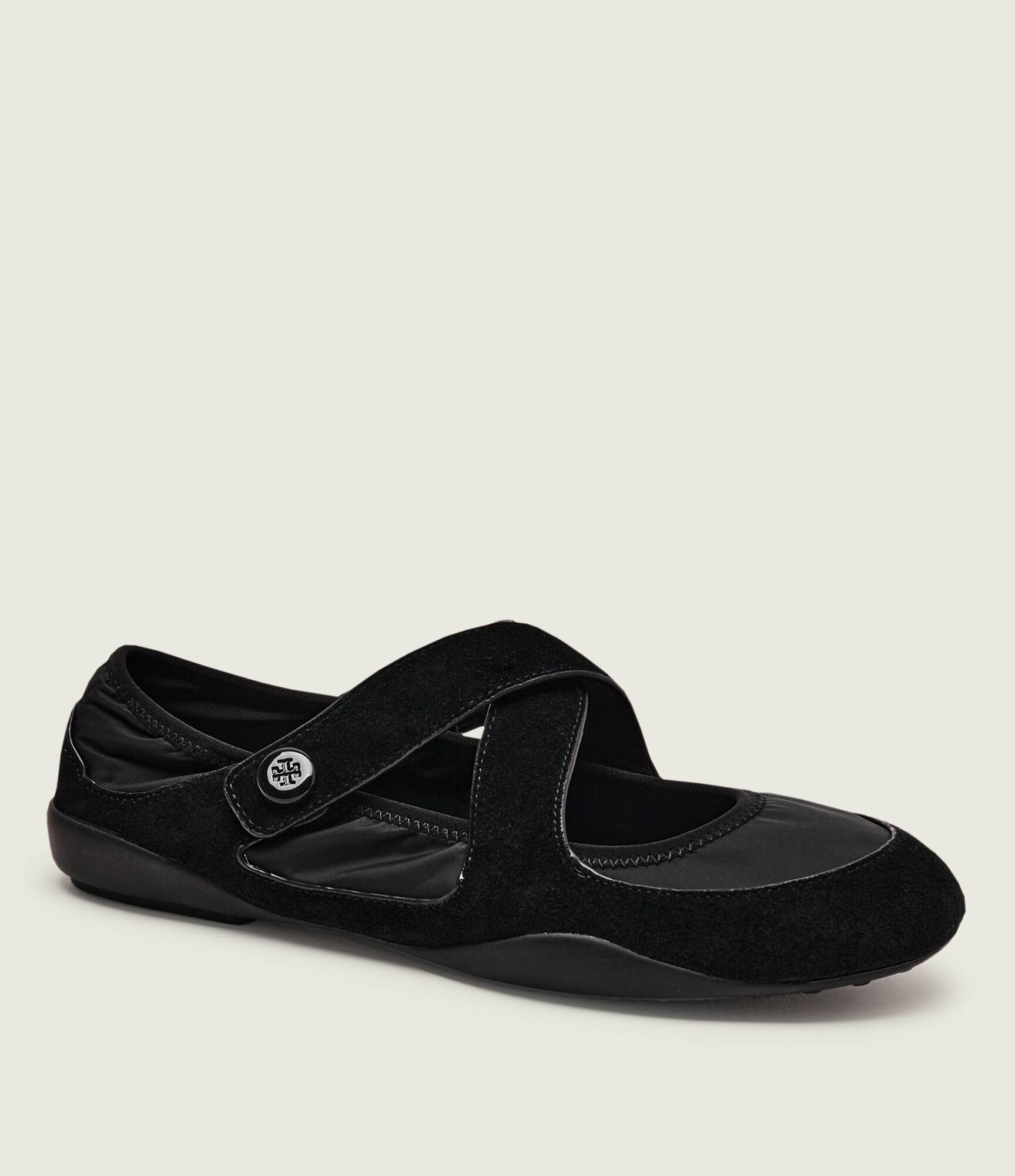 Tory Burch Balerini Romy Sport Mary Jane | piele întoarsă