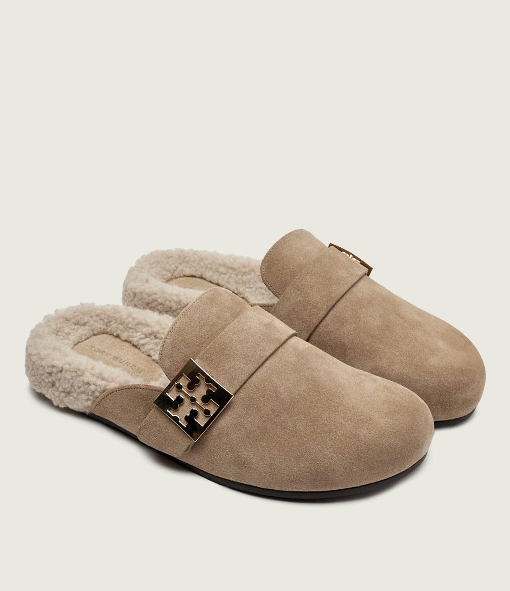 Tory Burch Căptușite mules (încălțăminte) Mellow | piele întoarsă | shearling