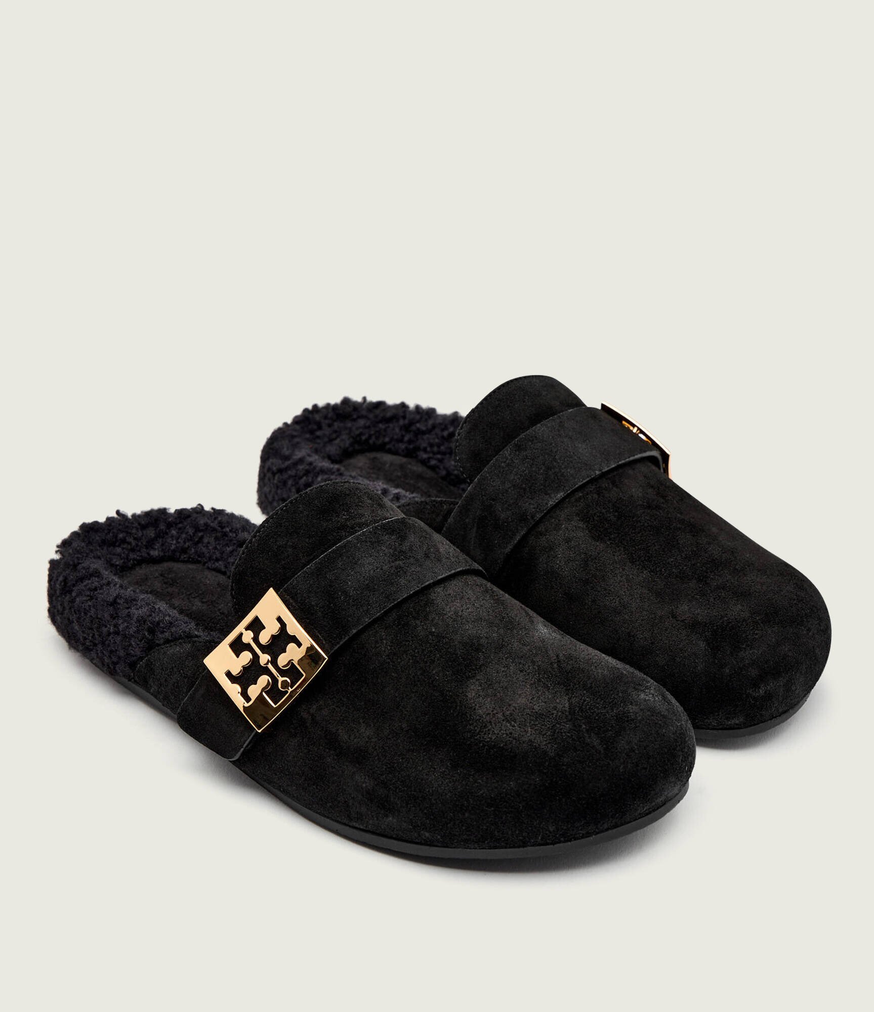 Tory Burch Căptușite mules (încălțăminte) Mellow | piele întoarsă | shearling