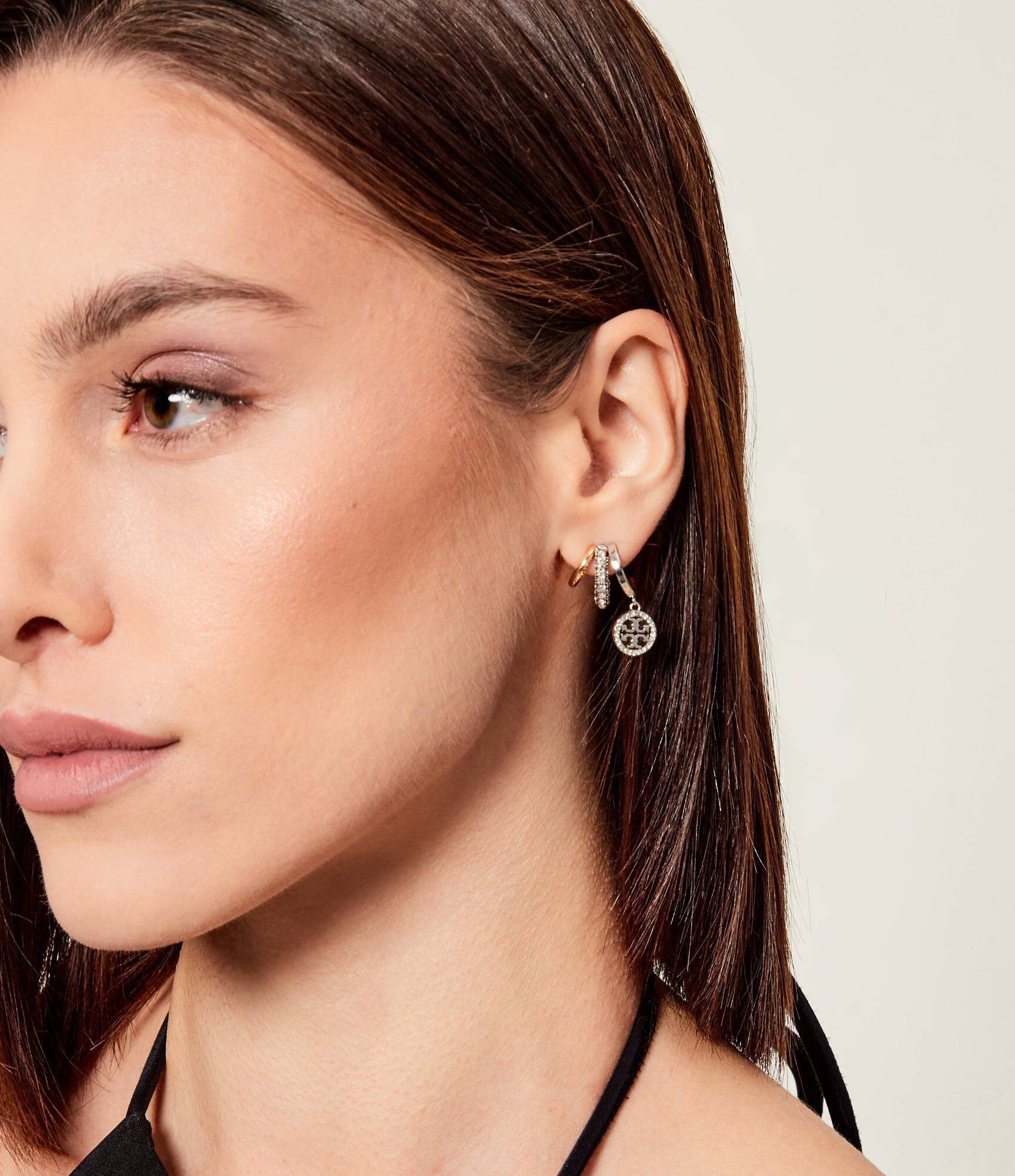 Tory Burch Cercei Miller Pave Triple Hoop