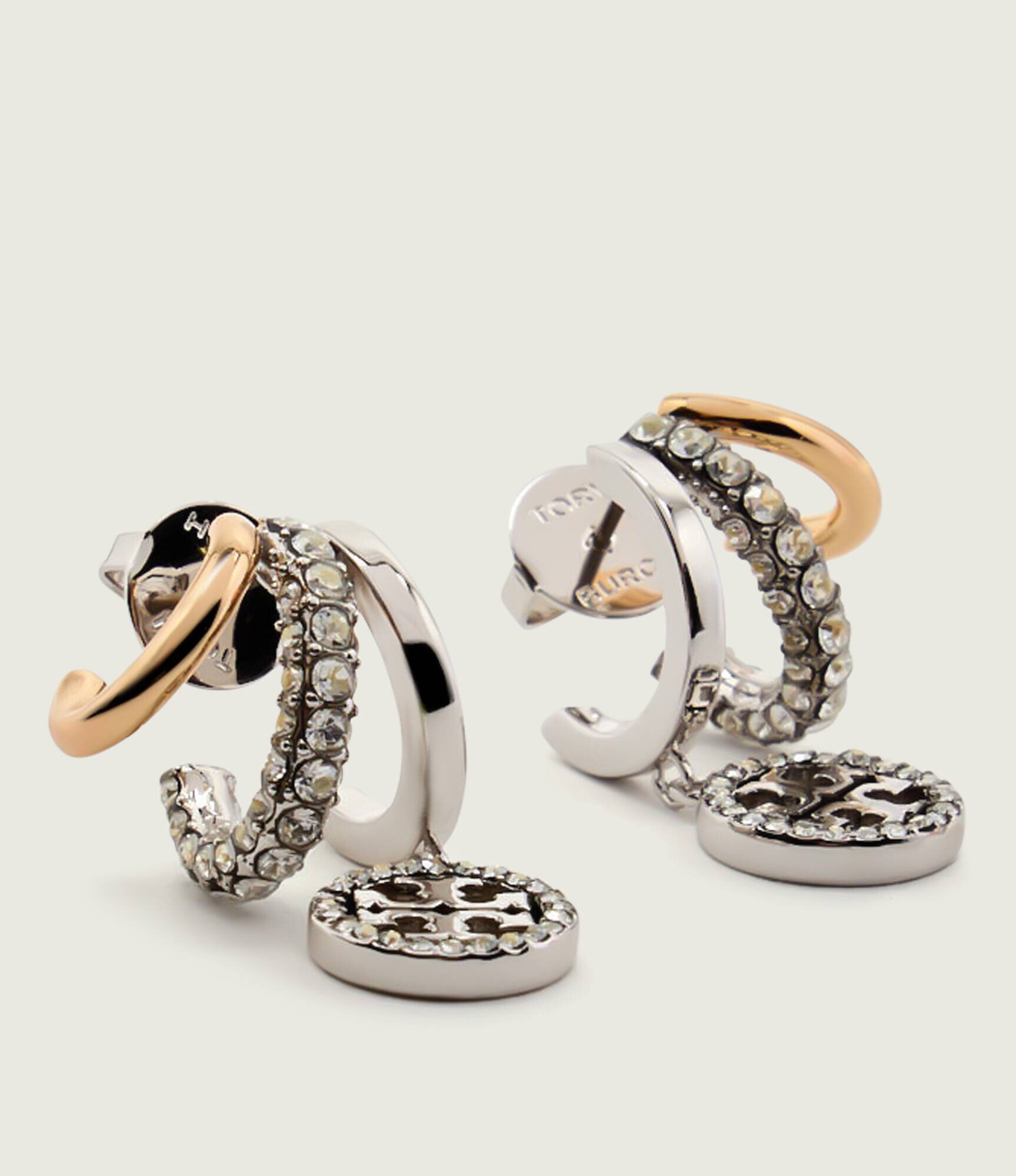 Tory Burch Cercei Miller Pave Triple Hoop
