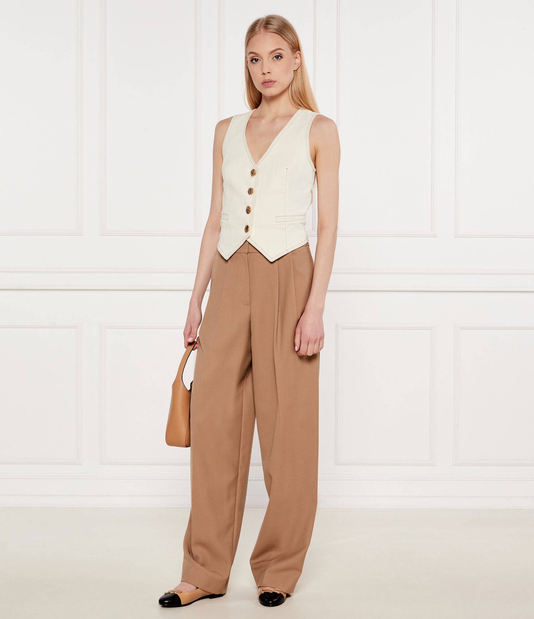 Tory Burch De piele balerini CAP-TOE
