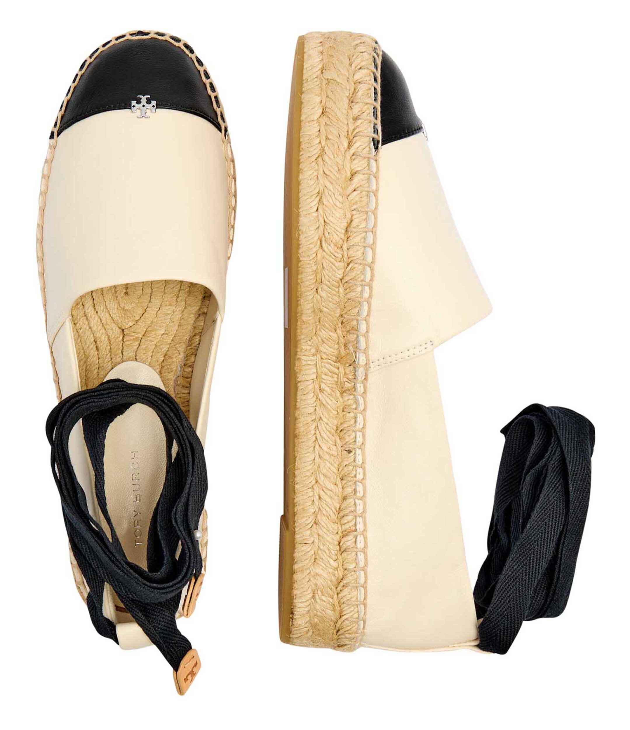 Tory Burch De piele espadrile Cap-Toe