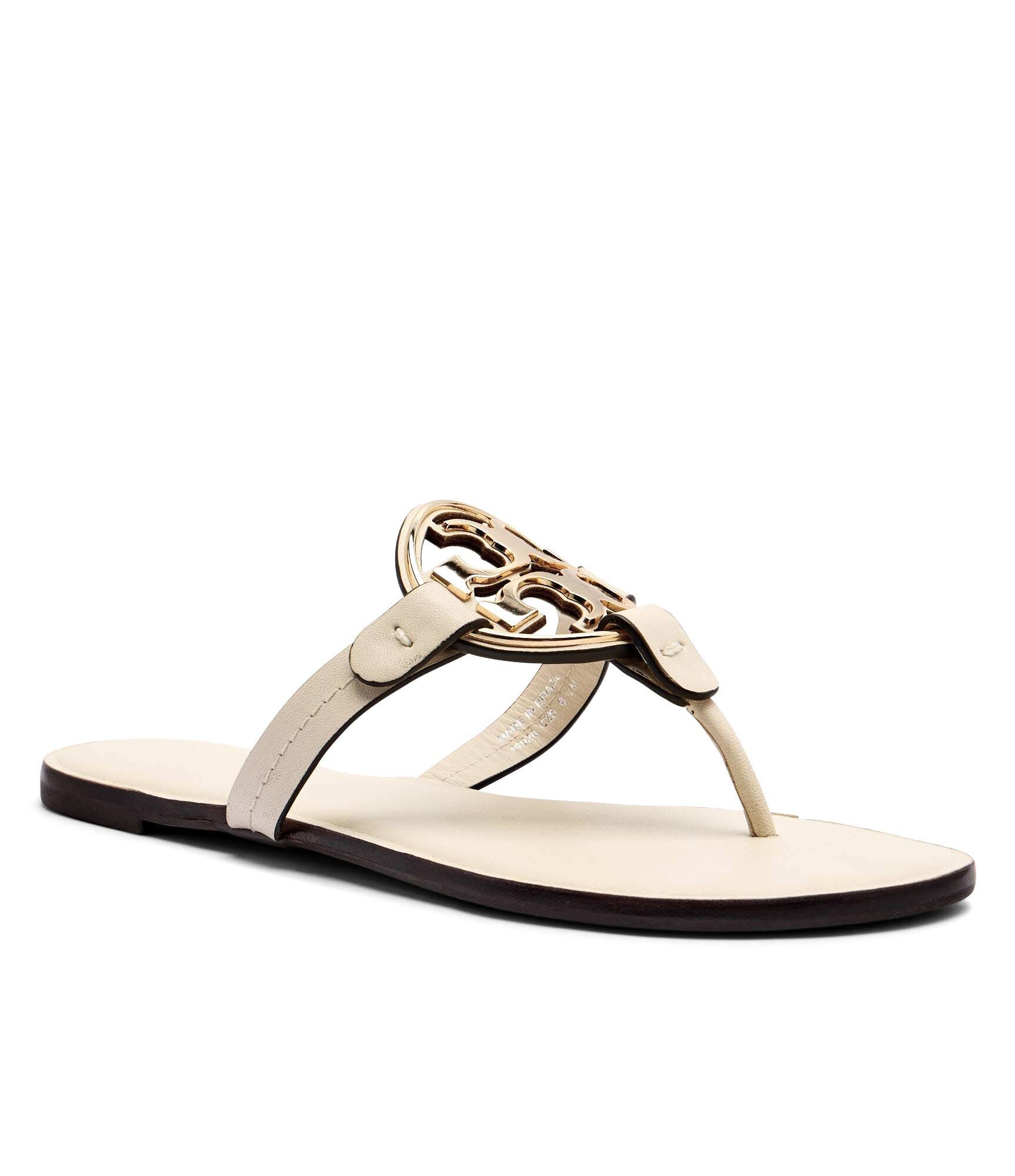 Tory Burch De piele flip flops Metal Miller