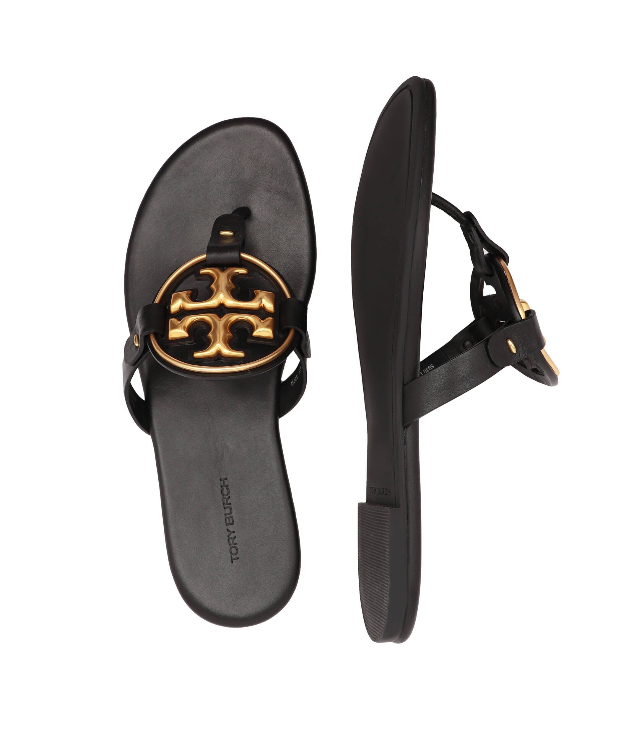 Tory Burch De piele flip flops Miller