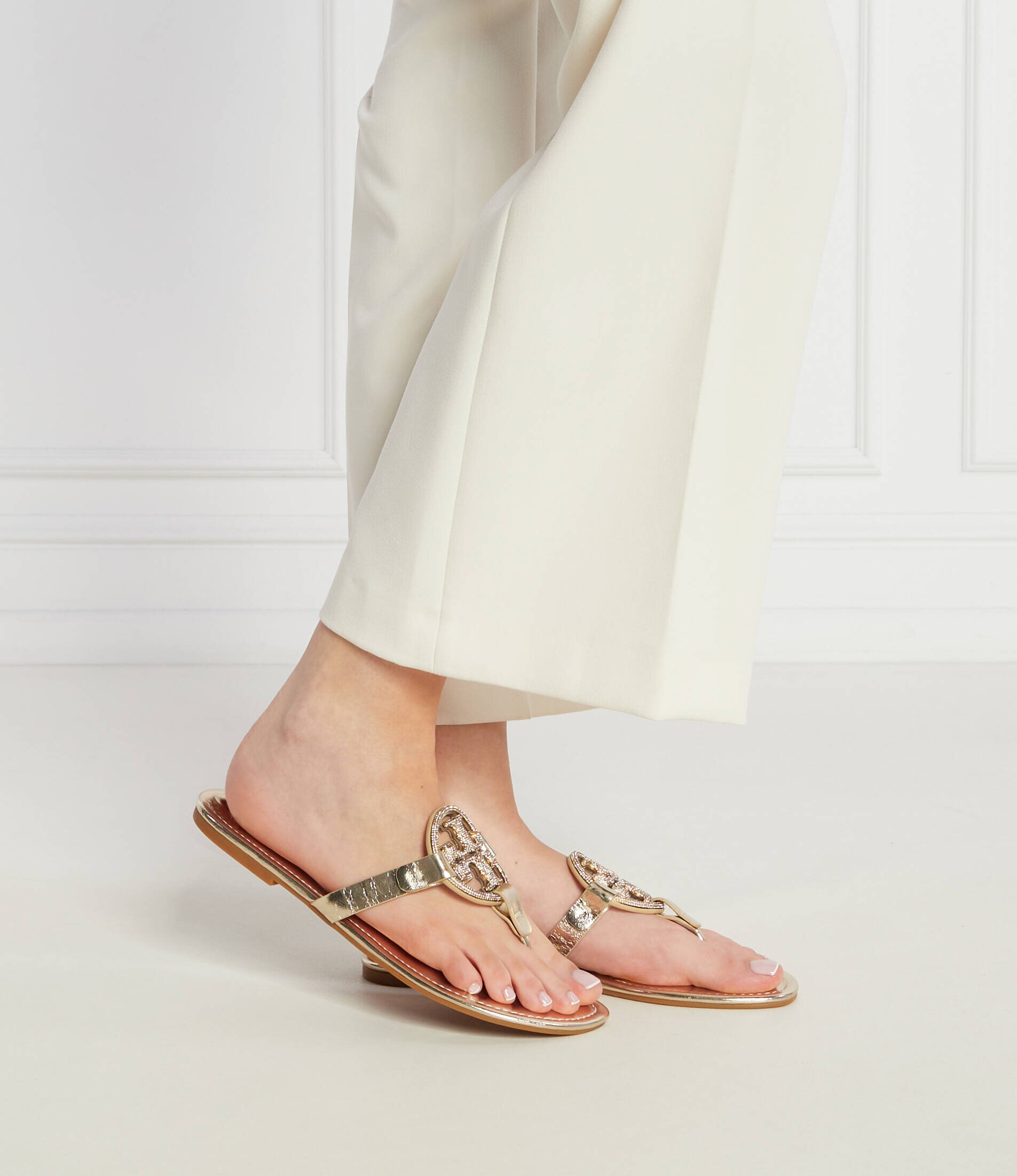 Tory Burch De piele flip flops Miller