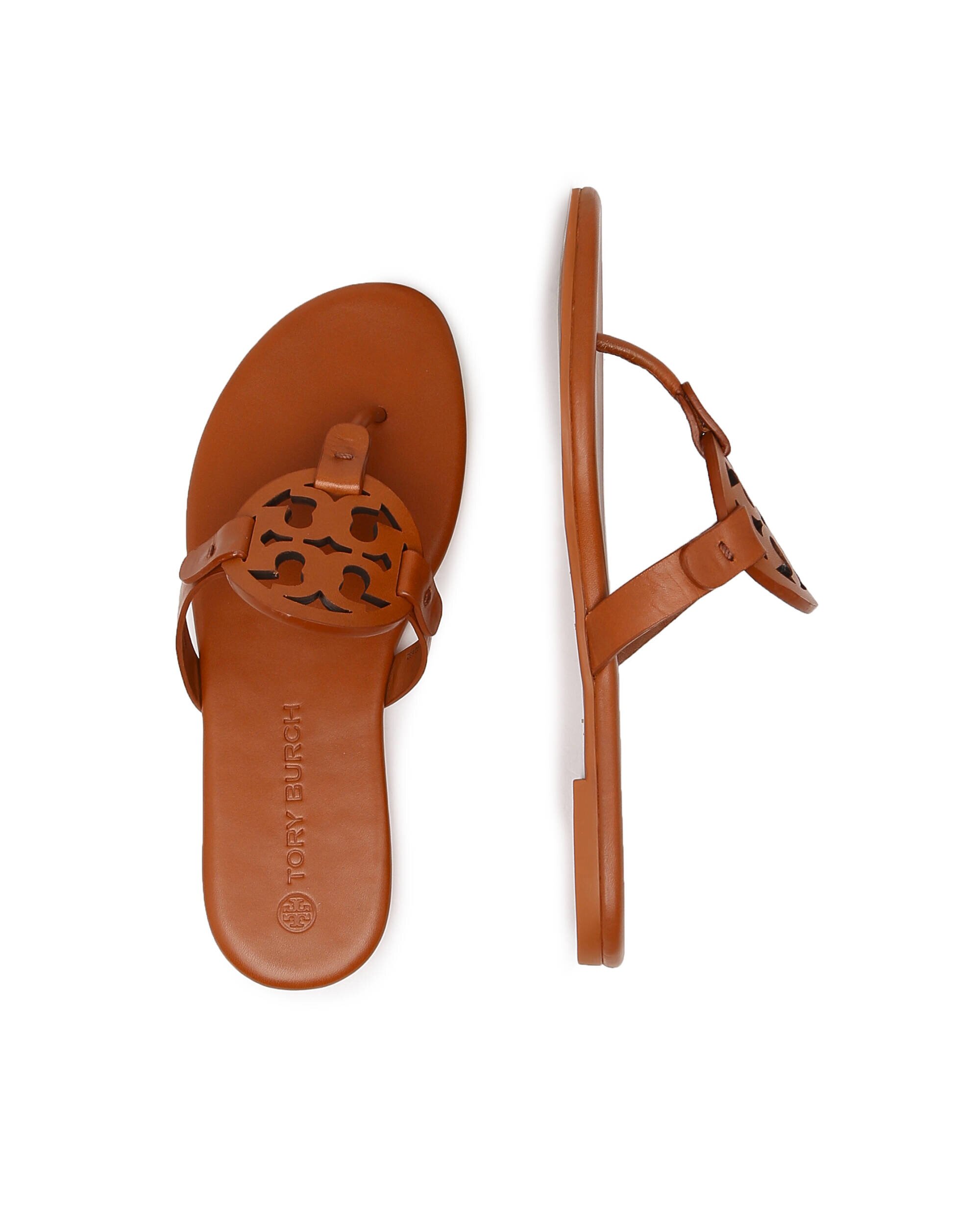 Tory Burch De piele flip flops Miller