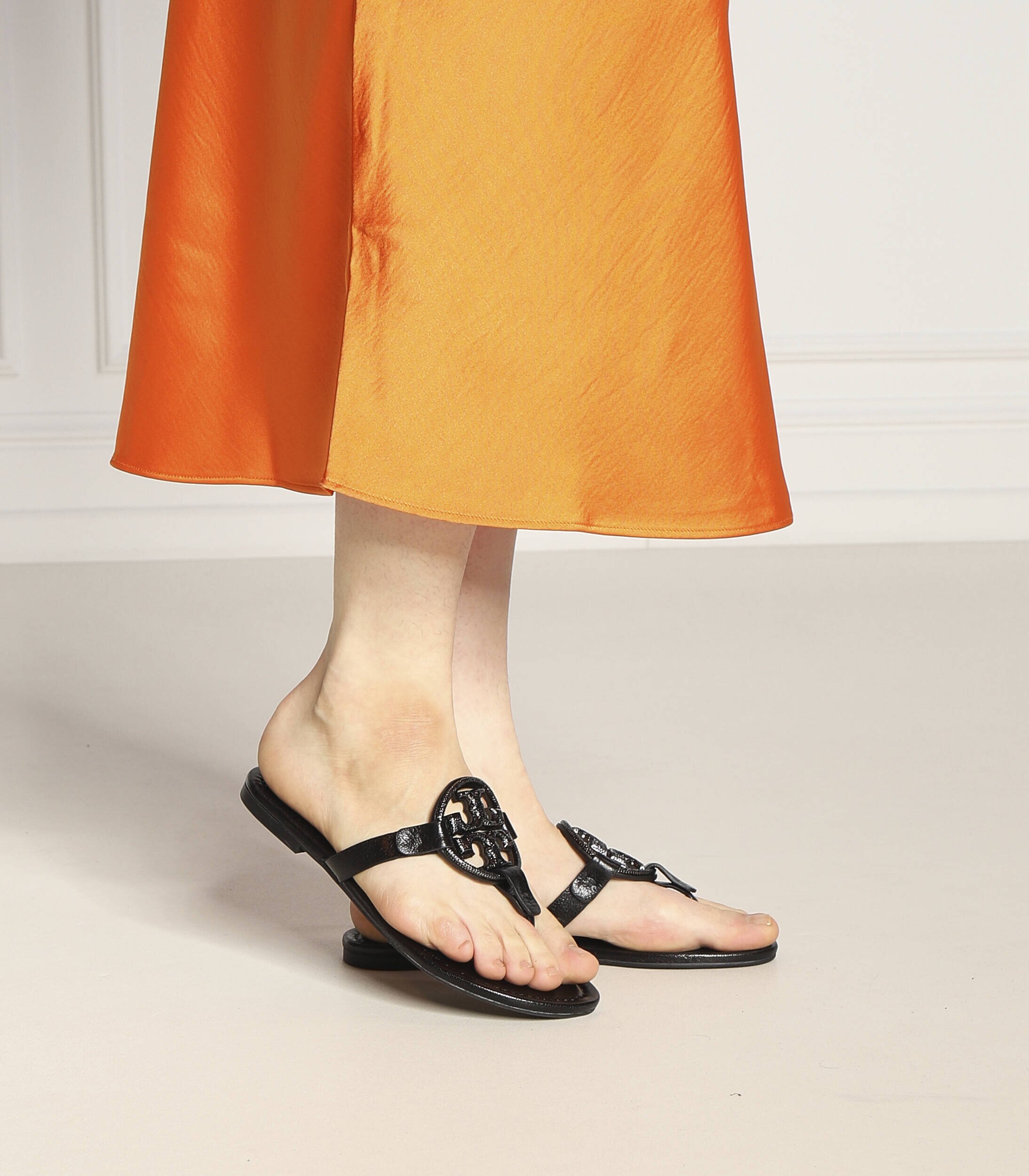 Tory Burch De piele flip flops Miller Pave