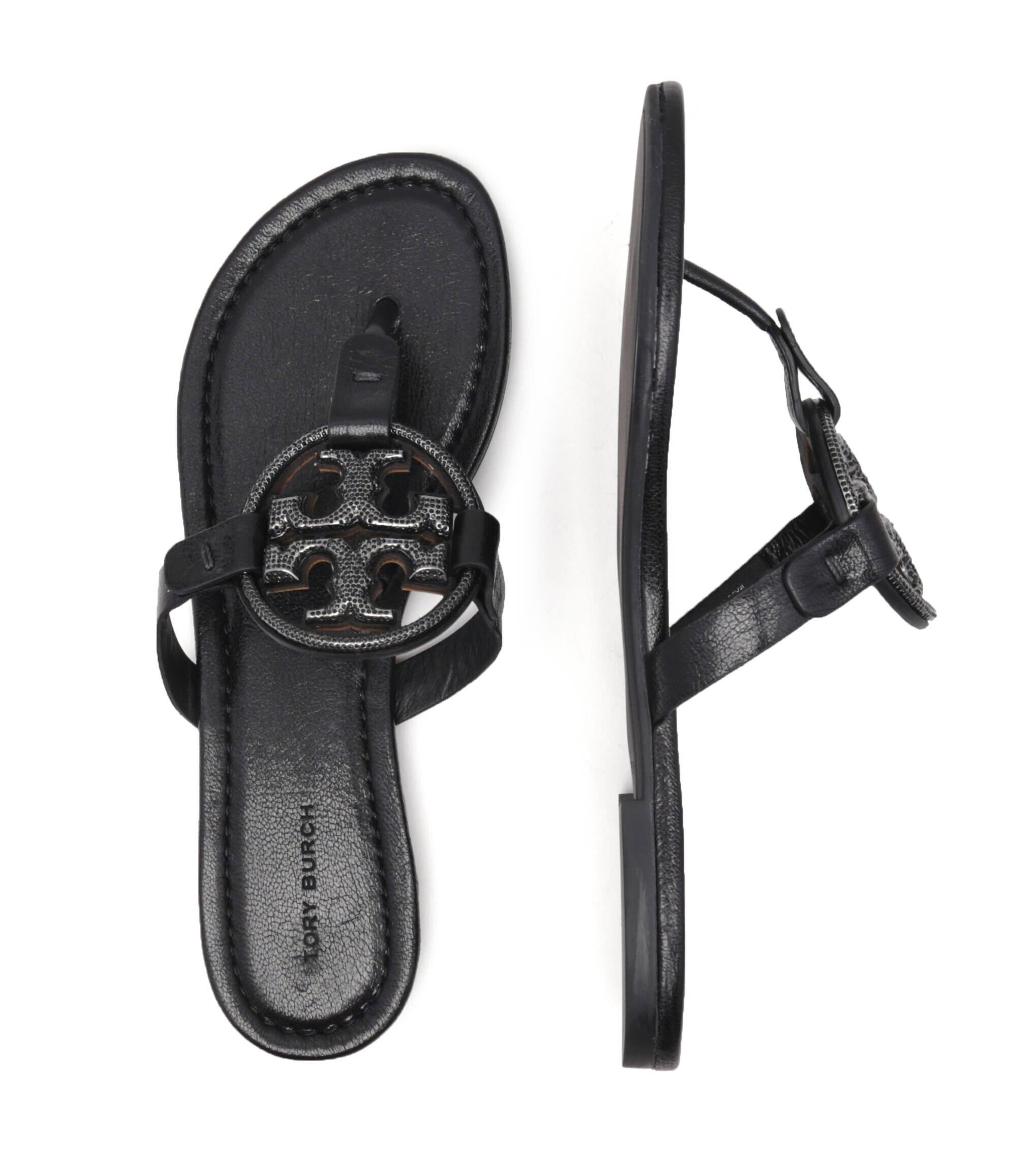 Tory Burch De piele flip flops Miller Pave