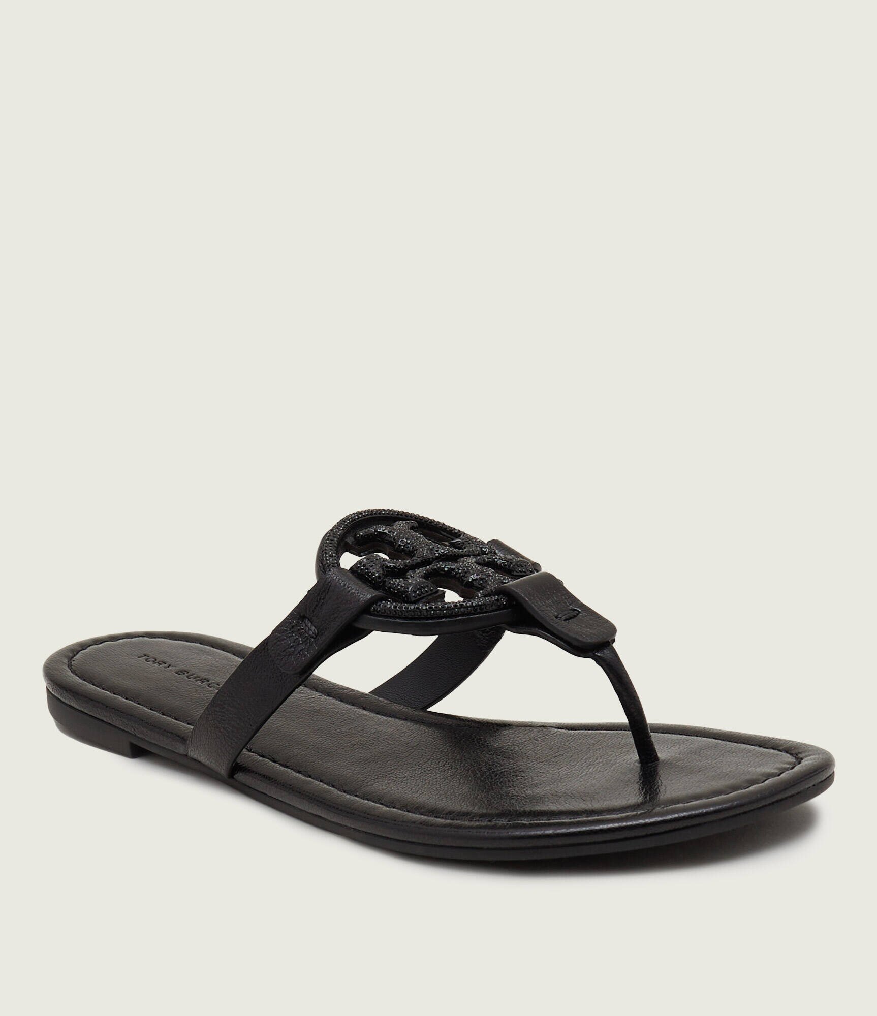 Tory Burch De piele flip flops Miller Pave