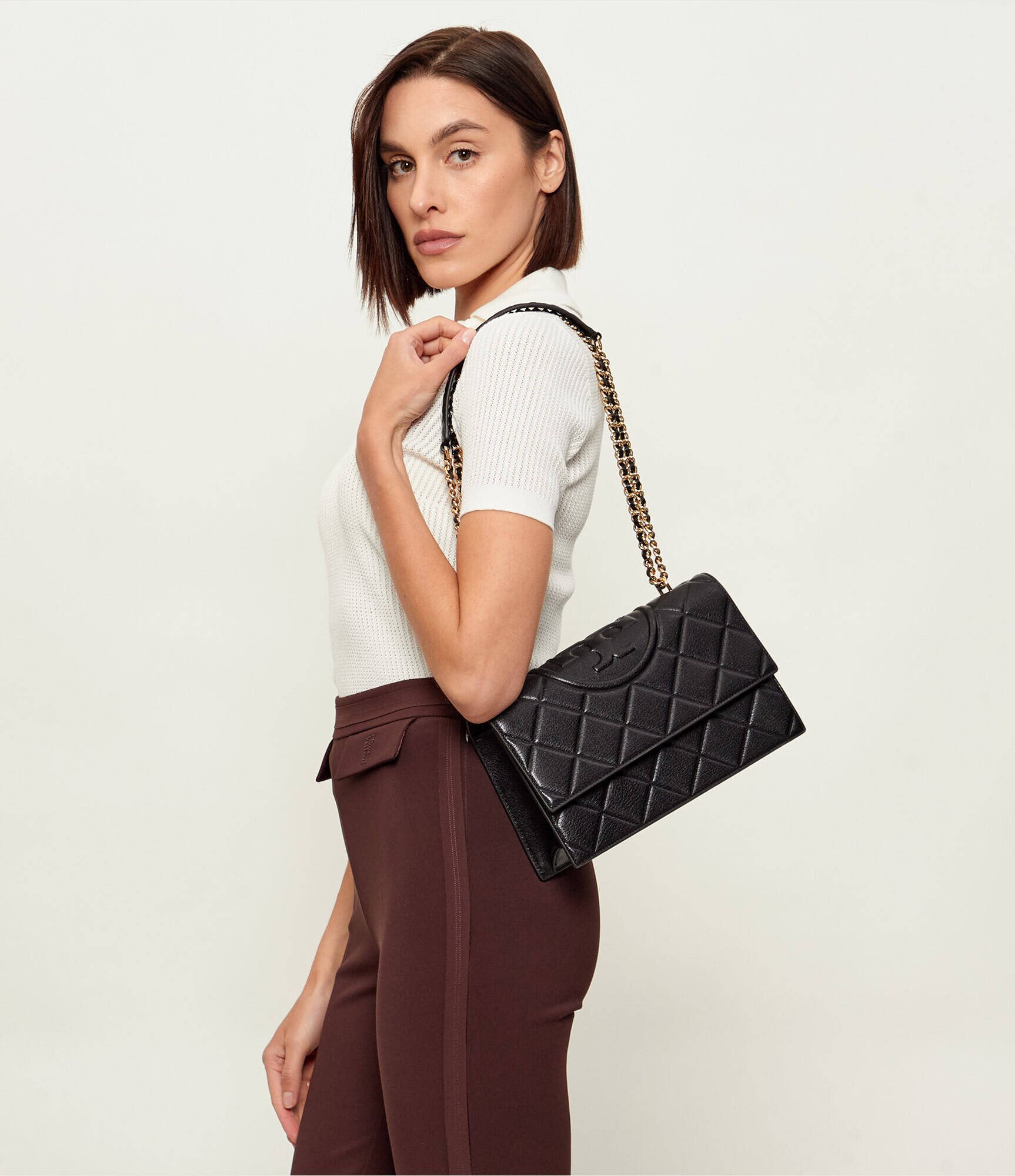 Tory Burch De piele geantă pe umăr Fleming