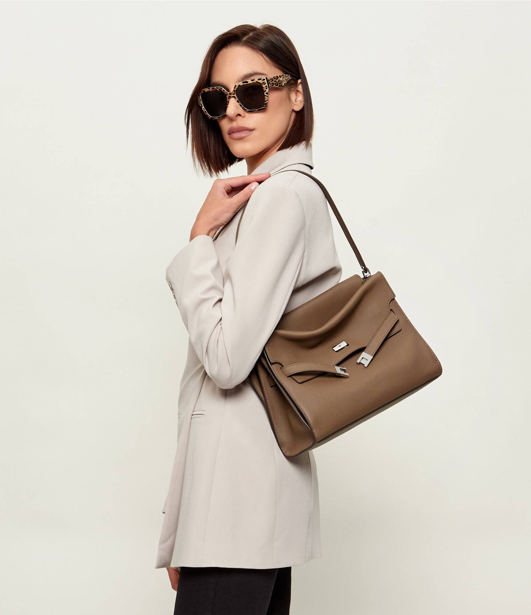 Tory Burch De piele geantă pe umăr Lee Radziwill Pebble