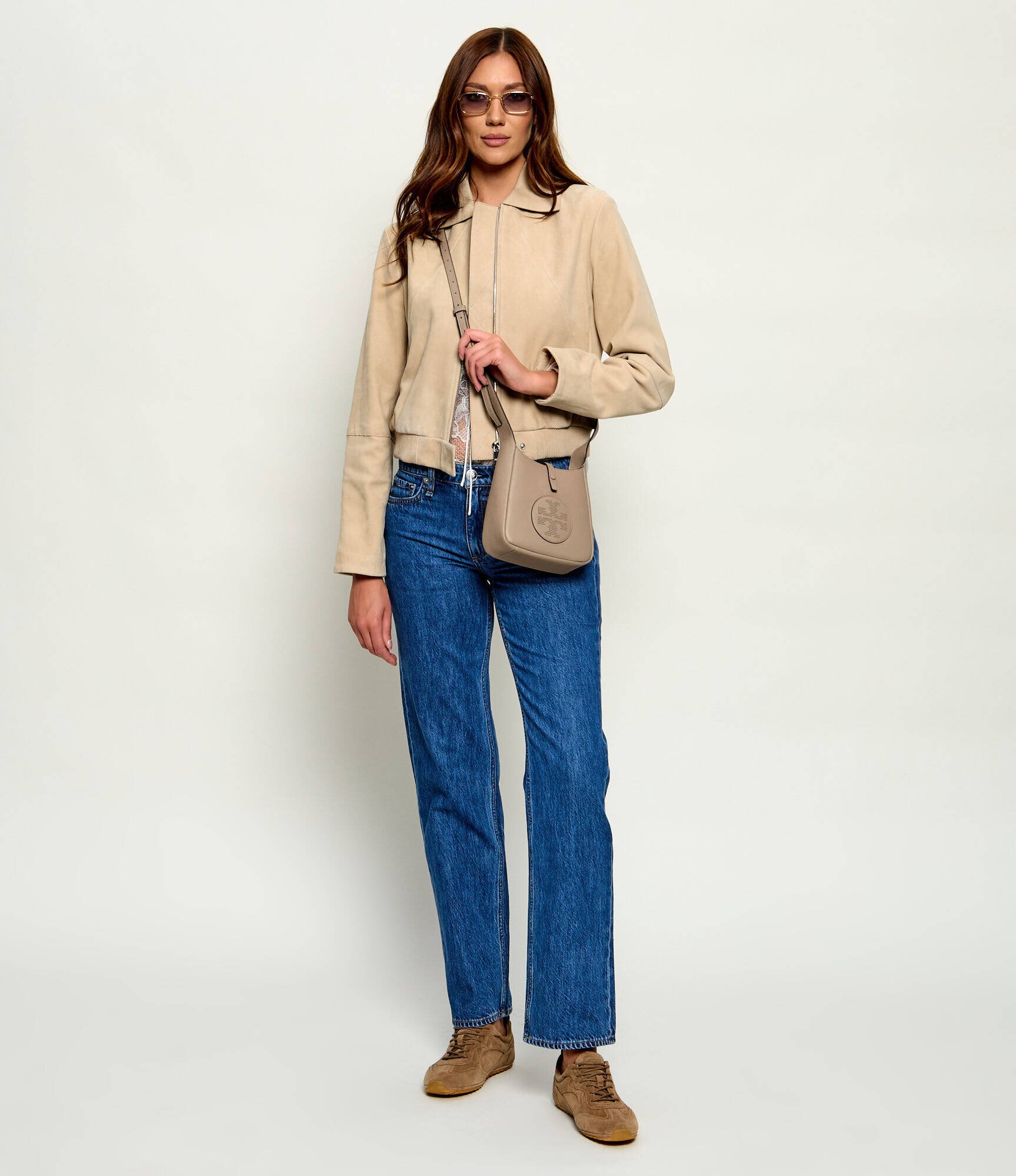 Tory Burch De piele geantă pe umăr Miller Swing