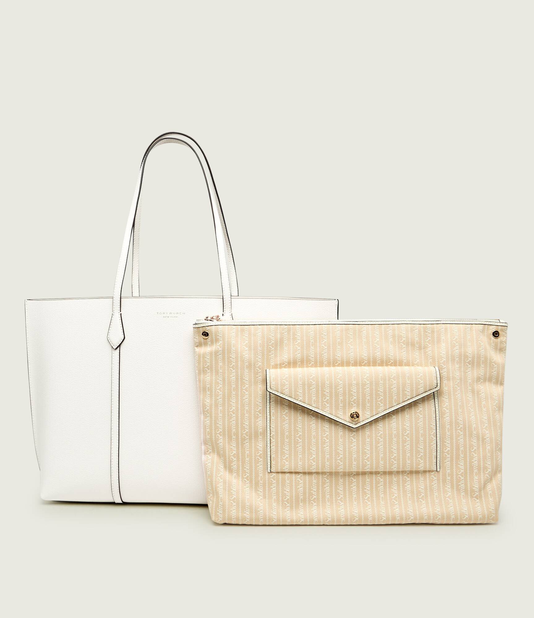 Tory Burch De piele geantă shopper + borsetă Perry