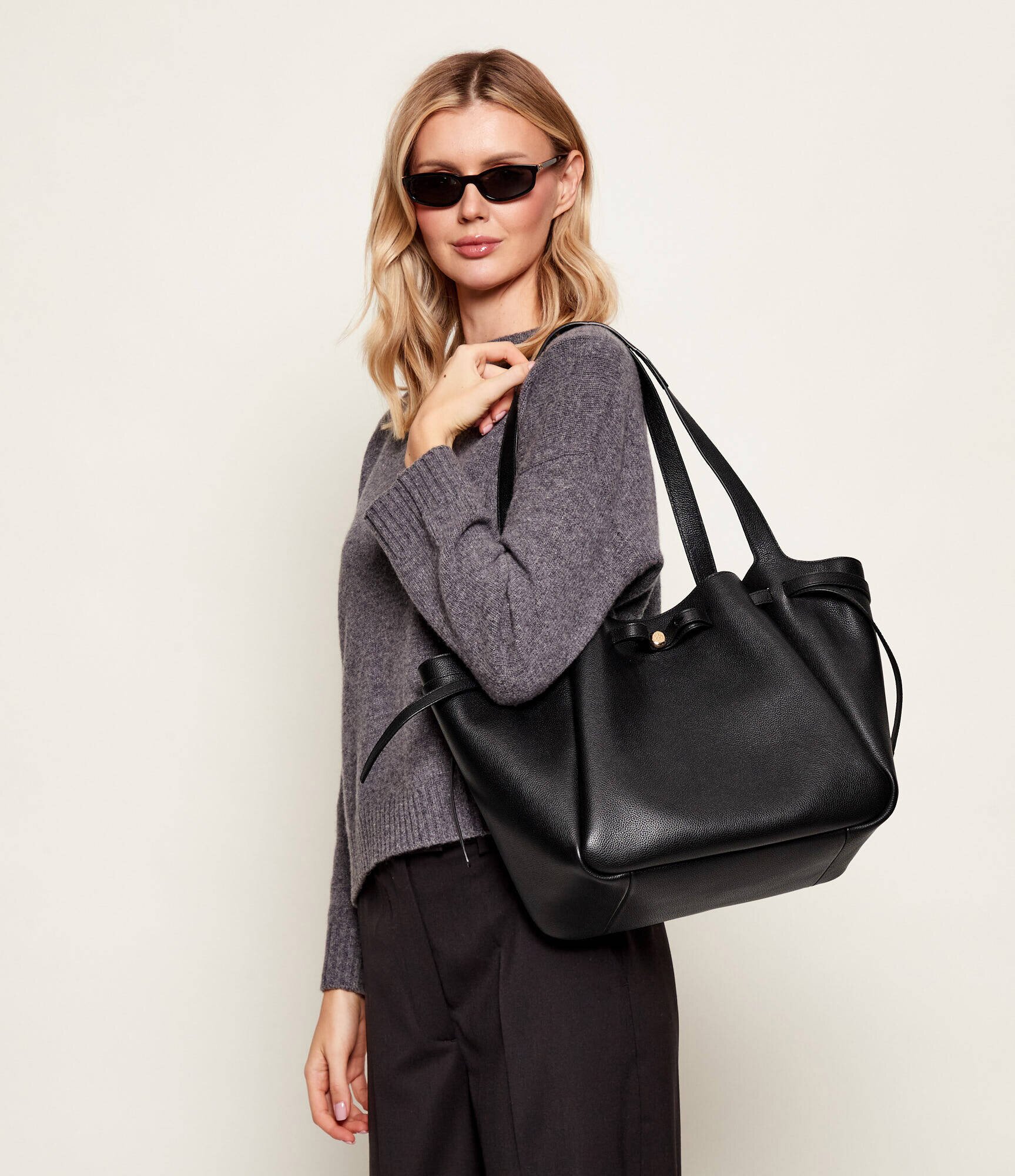 Tory Burch De piele geantă shopper Romy Large