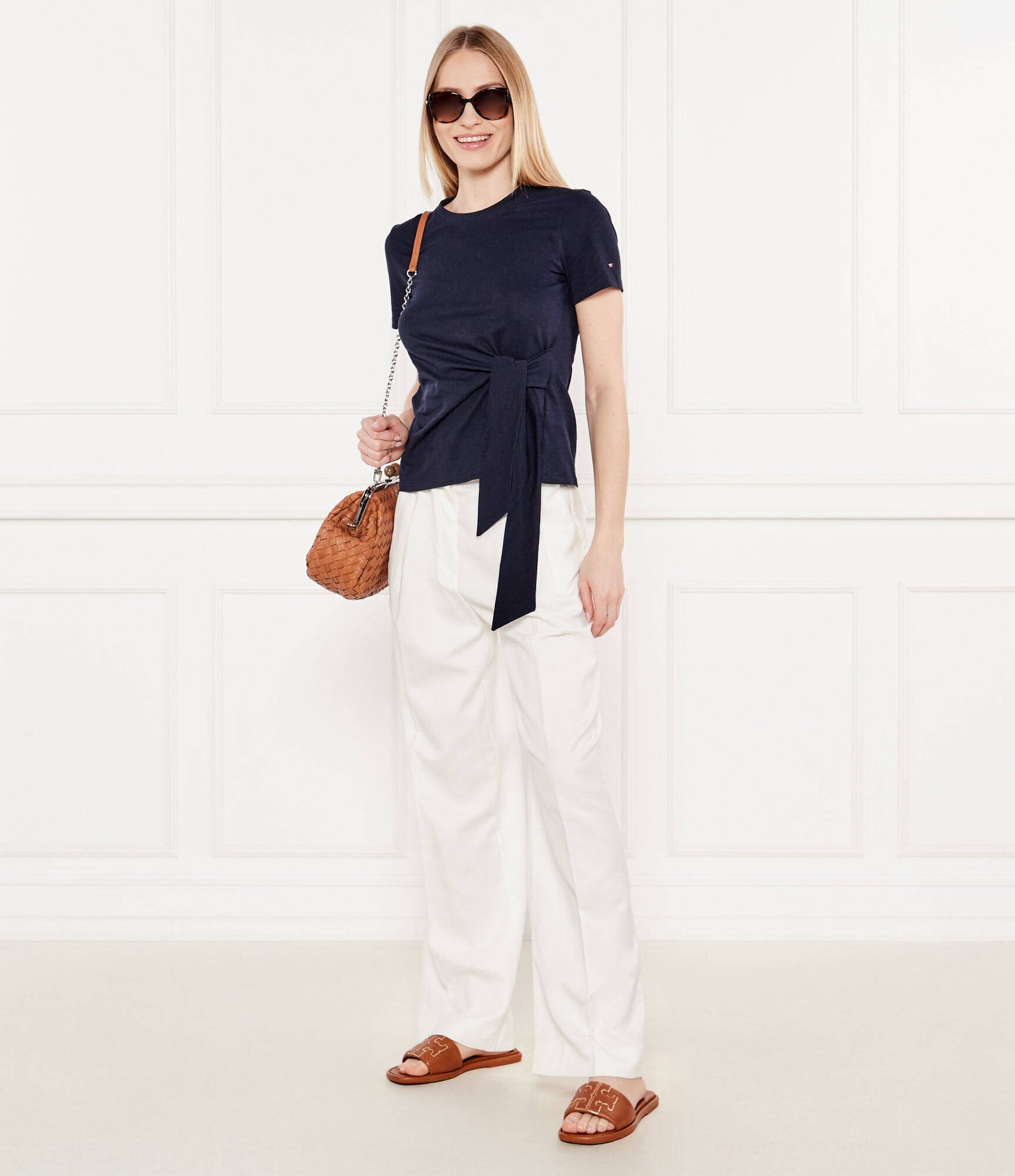 Tory Burch De piele șlapi Double T