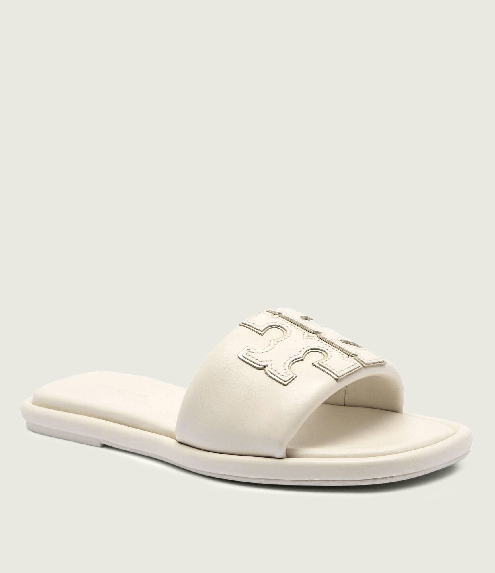 Tory Burch De piele șlapi DOUBLE T SPORT SLIDE