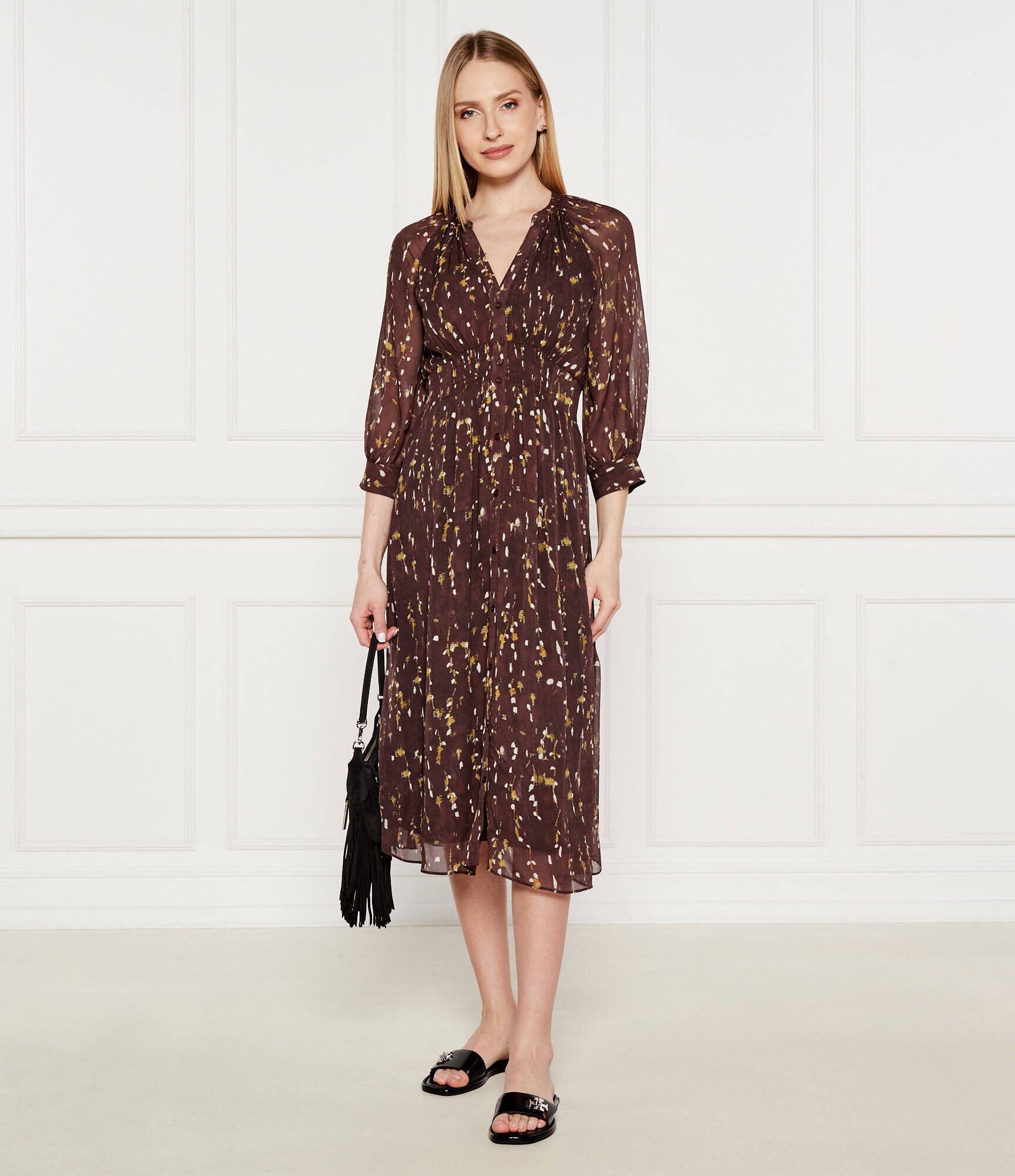 Tory Burch De piele șlapi T Lock