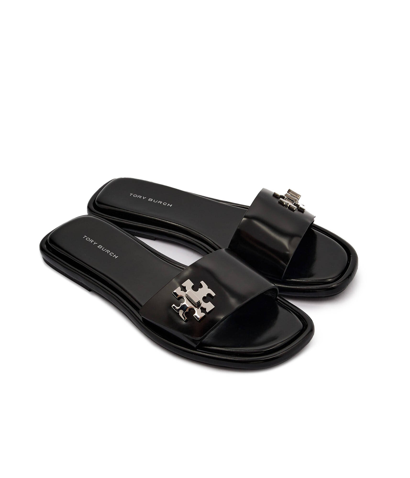 Tory Burch De piele șlapi T Lock