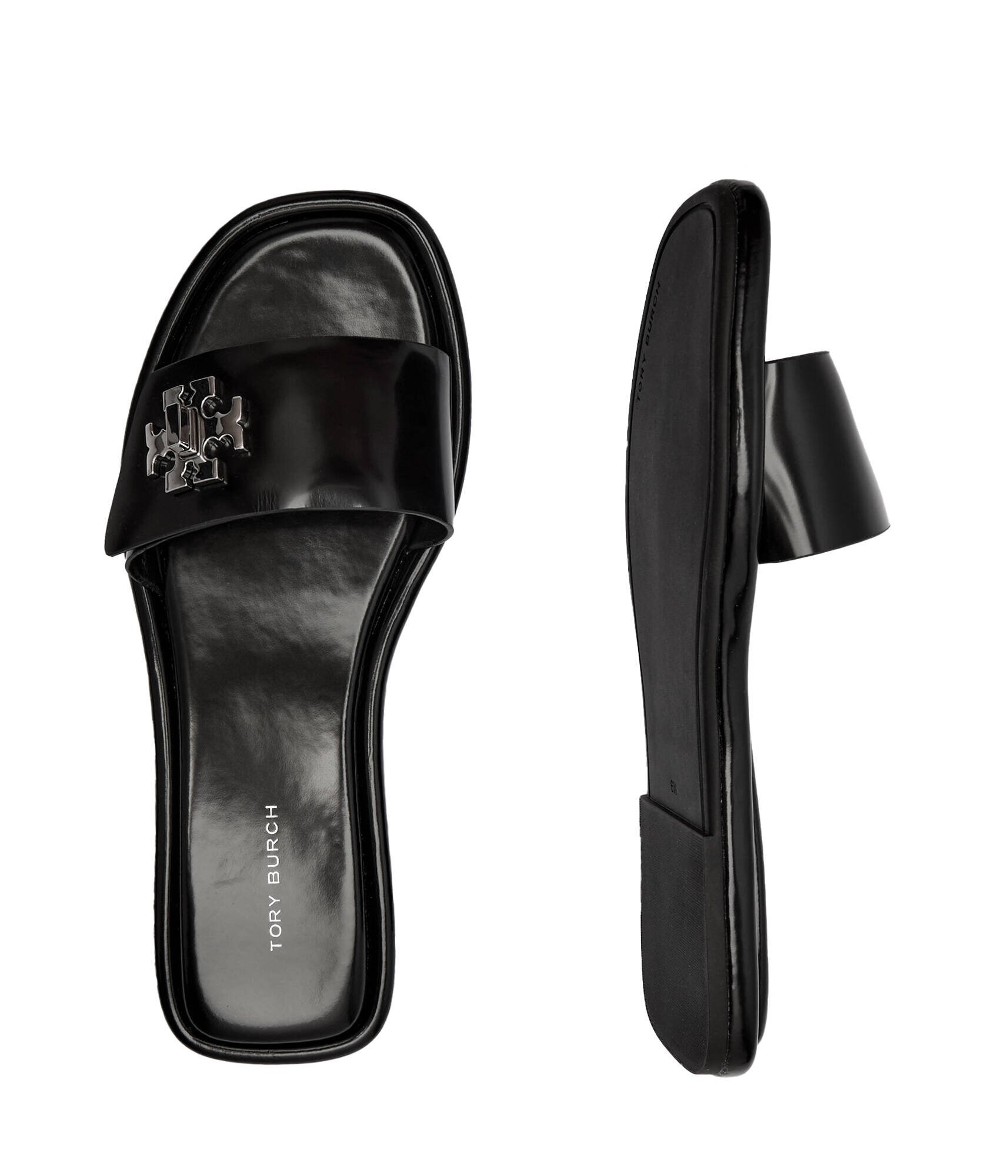 Tory Burch De piele șlapi T Lock