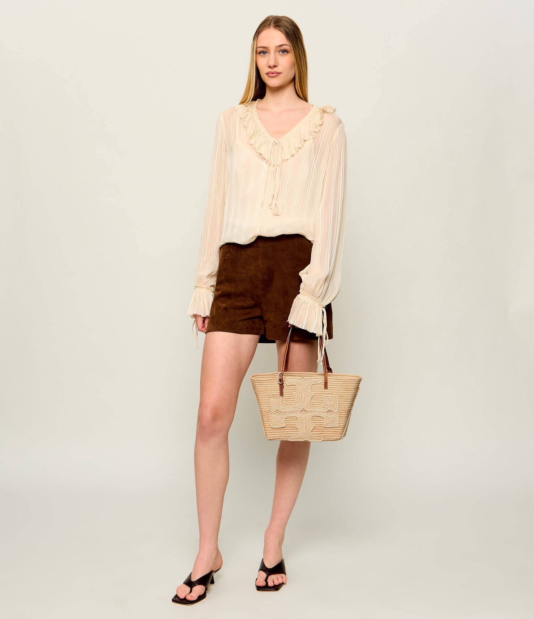 Tory Burch Geantă pe umăr Ella | x Doum cu adaos de piele