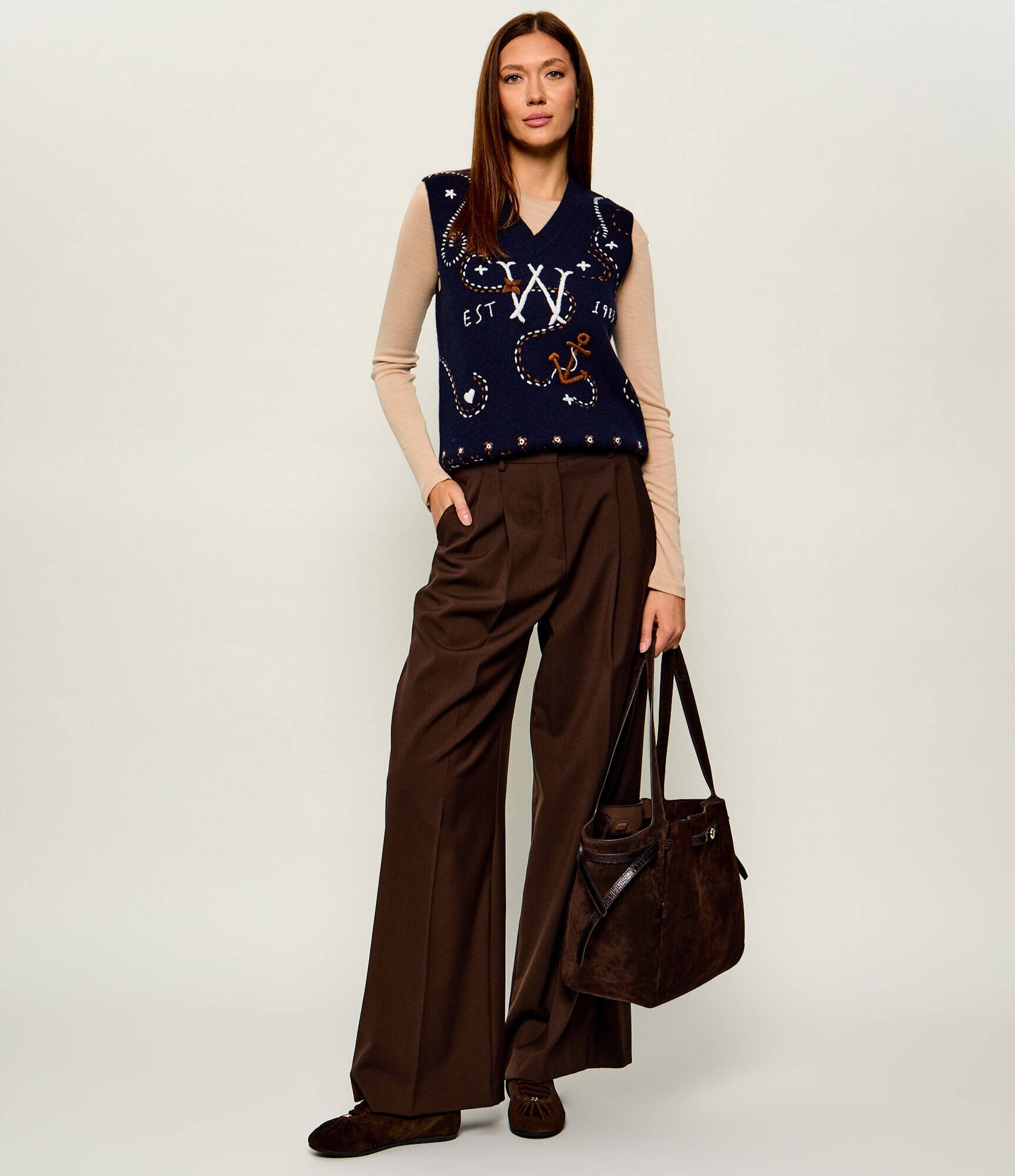 Tory Burch Geantă shopper Romy | piele întoarsă