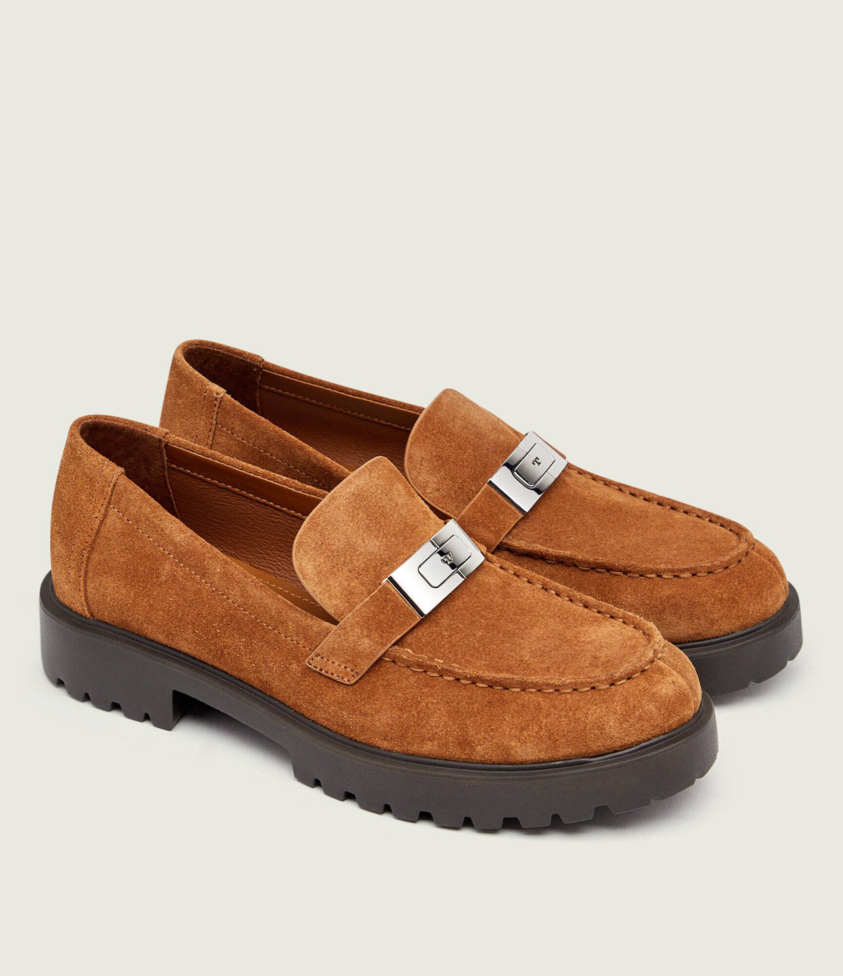 Tory Burch Pantofi loafer Leelee Lug | piele întoarsă