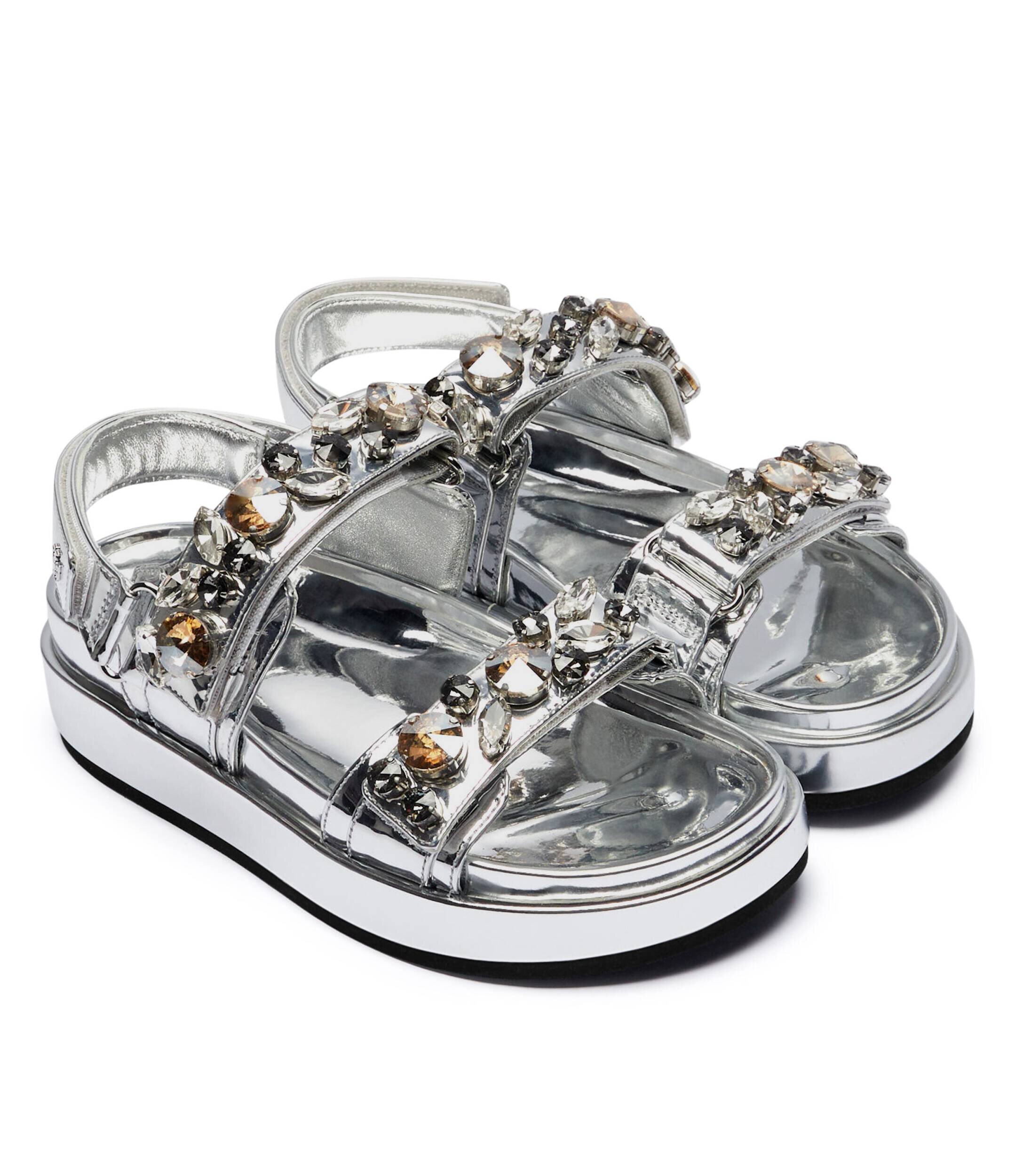 Tory Burch Sandale Kira Embellished cu adaos de piele