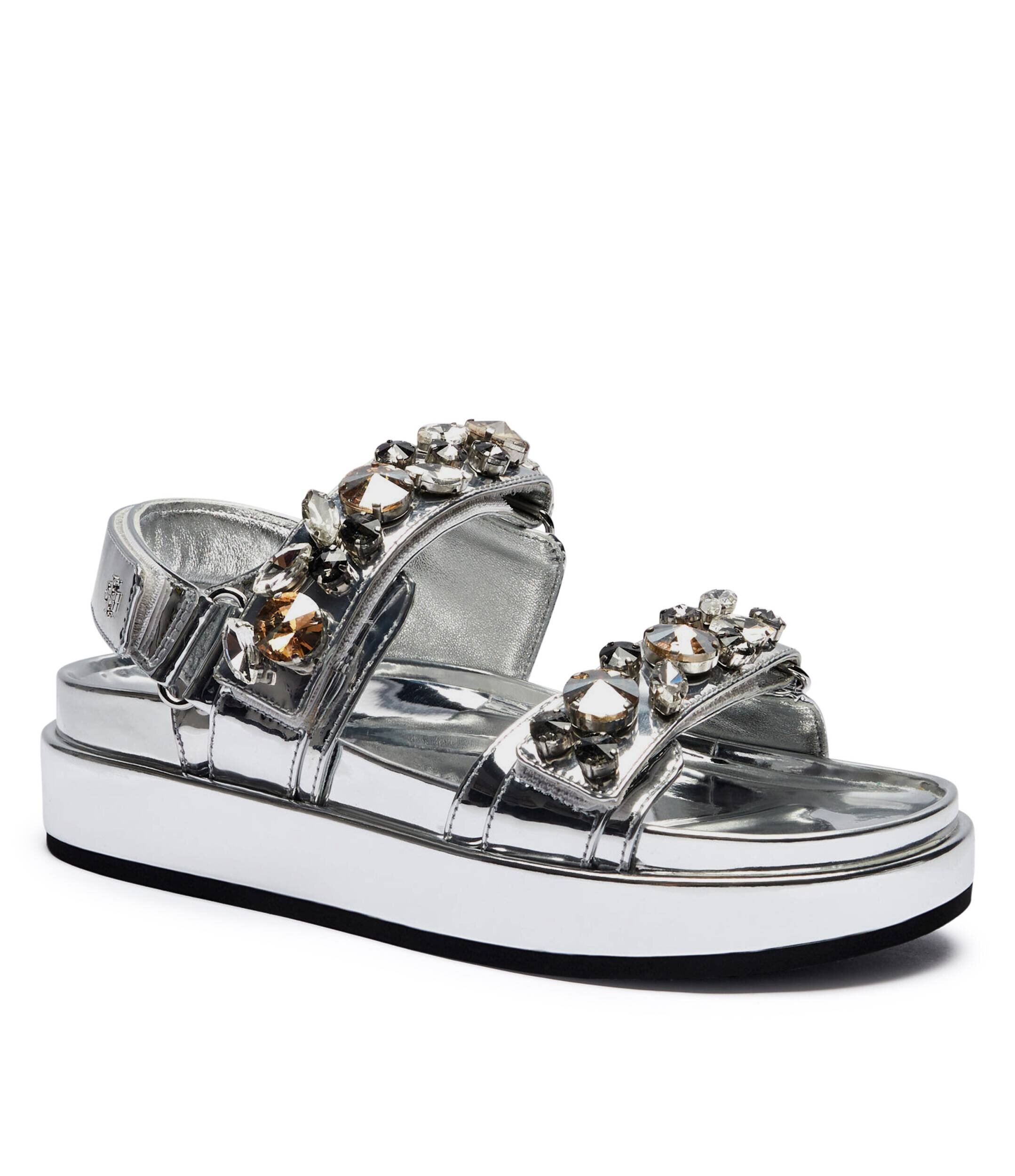 Tory Burch Sandale Kira Embellished cu adaos de piele