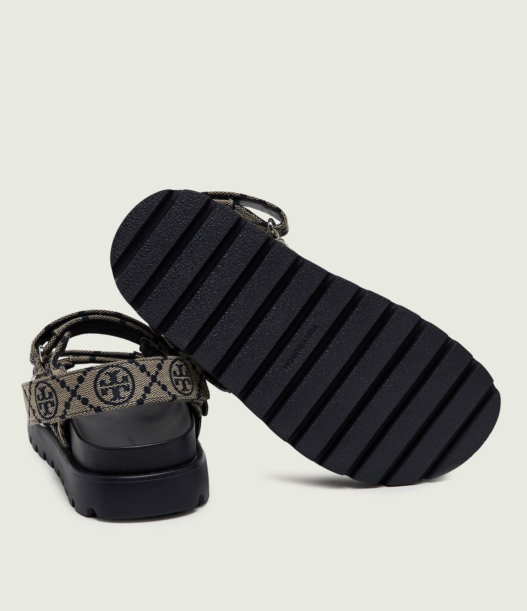 Tory Burch Sandale T MONOGRAM cu adaos de piele