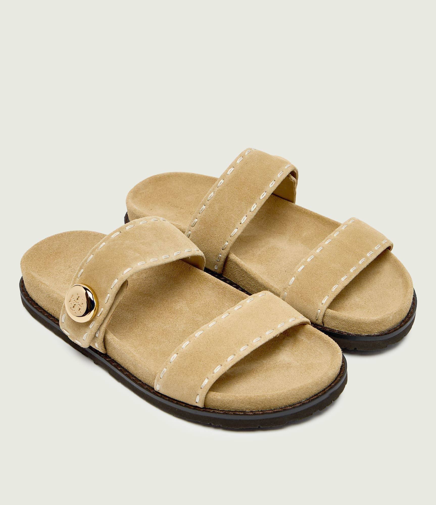 Tory Burch Șlapi Romy | piele întoarsă