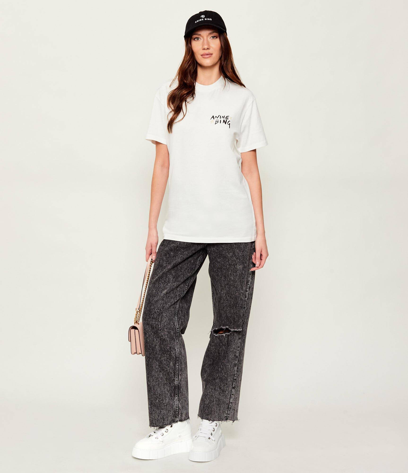 Tory Burch Teniși din piele Double T Howell Court
