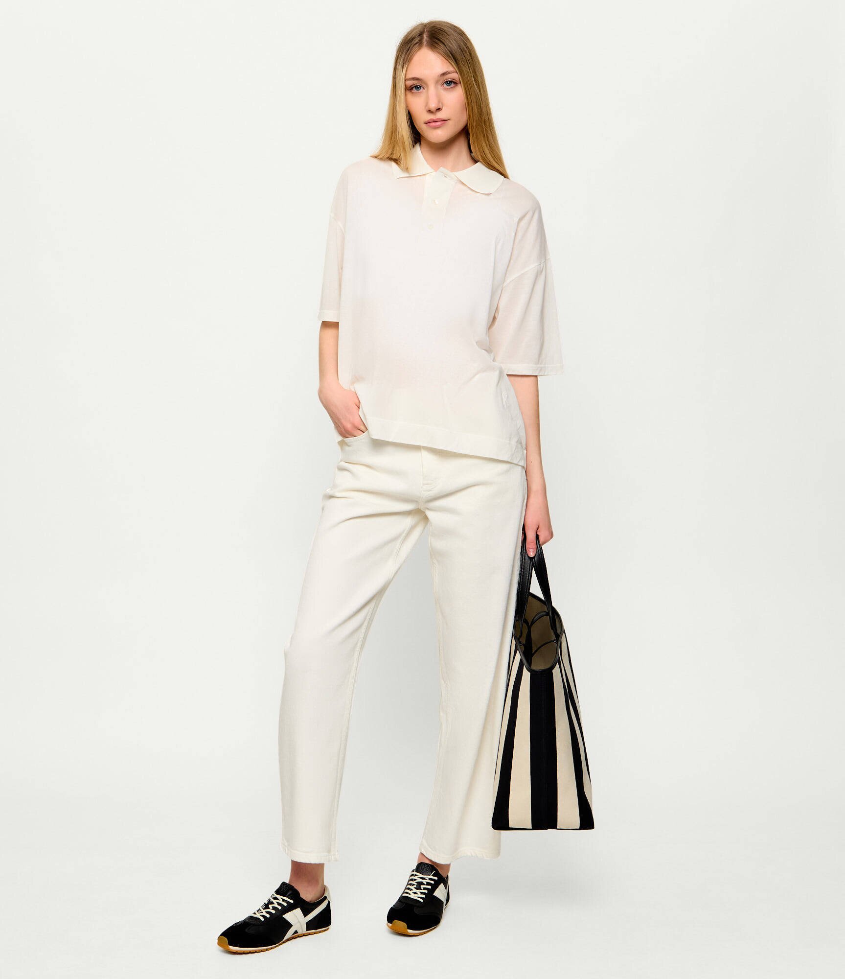 Tory Burch Teniși din piele HANK FIELD | piele întoarsă