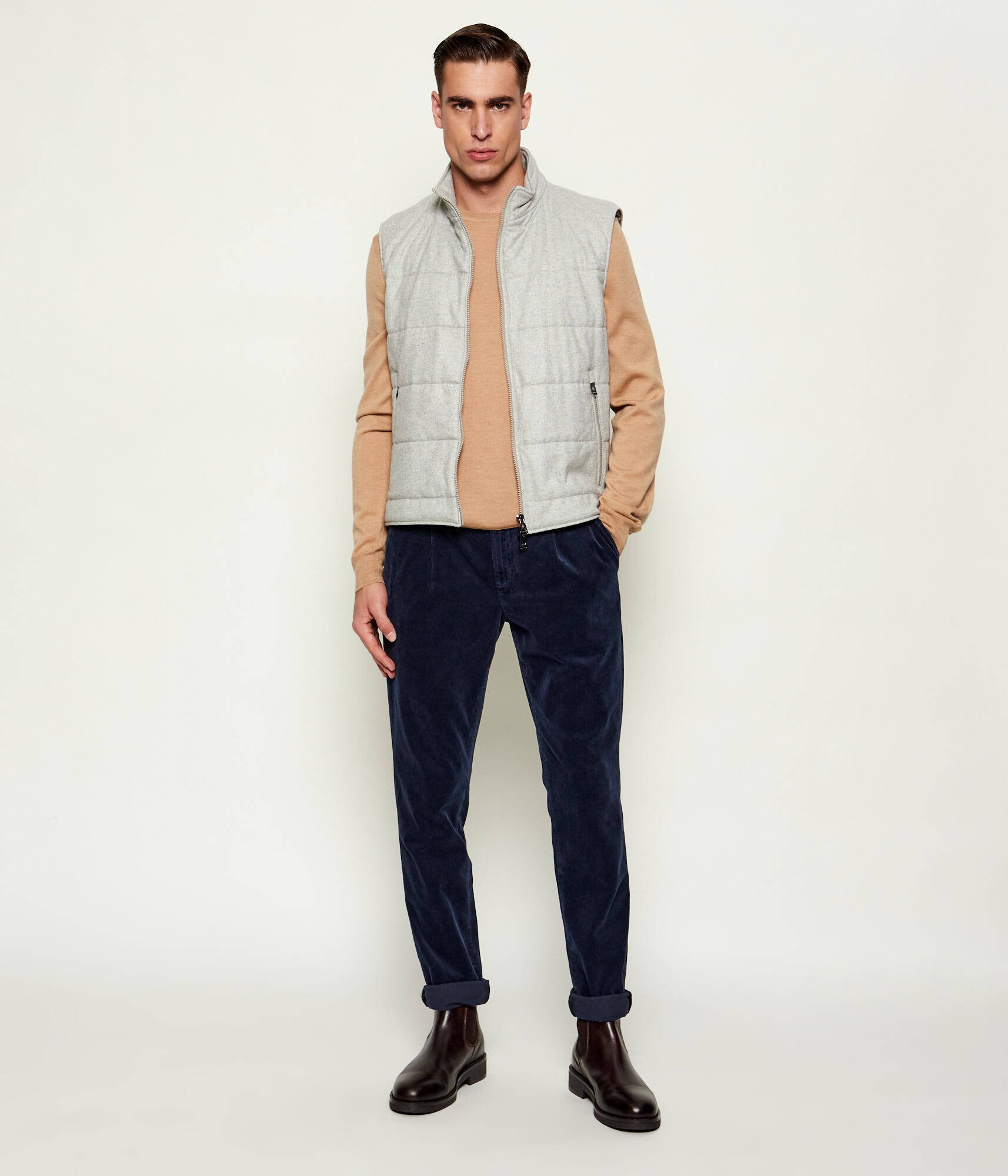 Tramarossa Pantaloni ALVISE | regular fit | catifea reiată