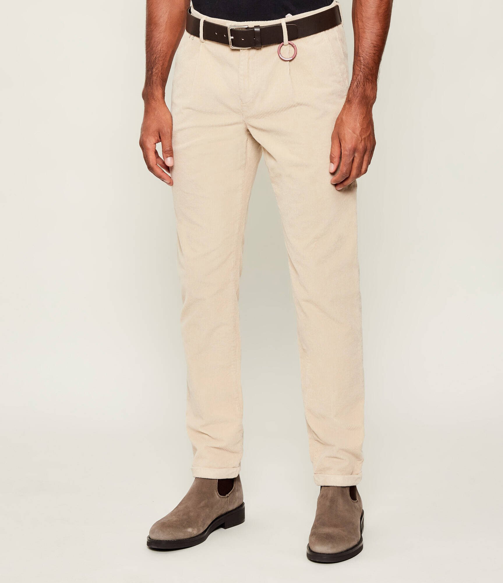 Tramarossa Pantaloni chino Alberto | Slim Fit | catifea reiată