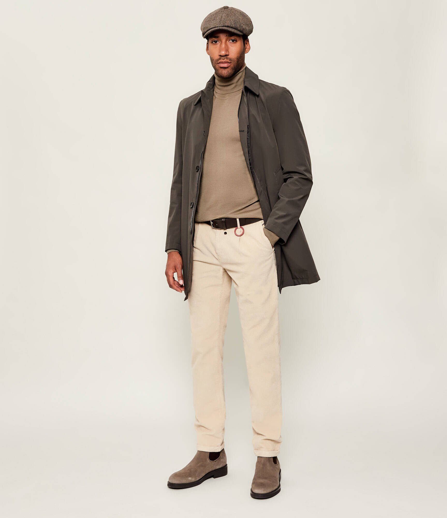 Tramarossa Pantaloni chino Alberto | Slim Fit | catifea reiată