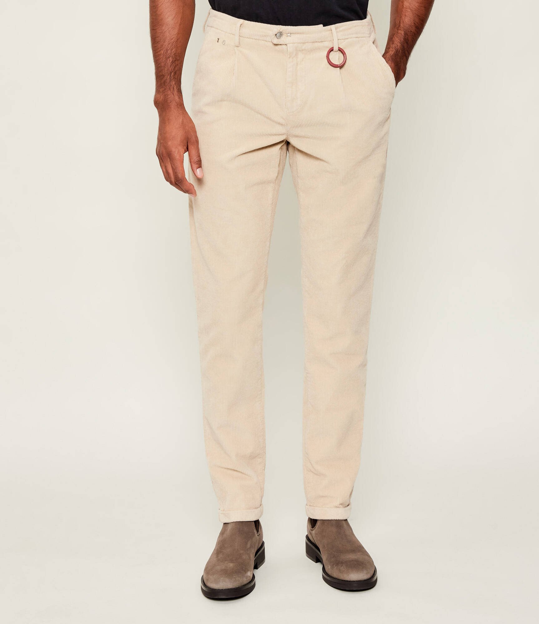 Tramarossa Pantaloni chino Alberto | Slim Fit | catifea reiată