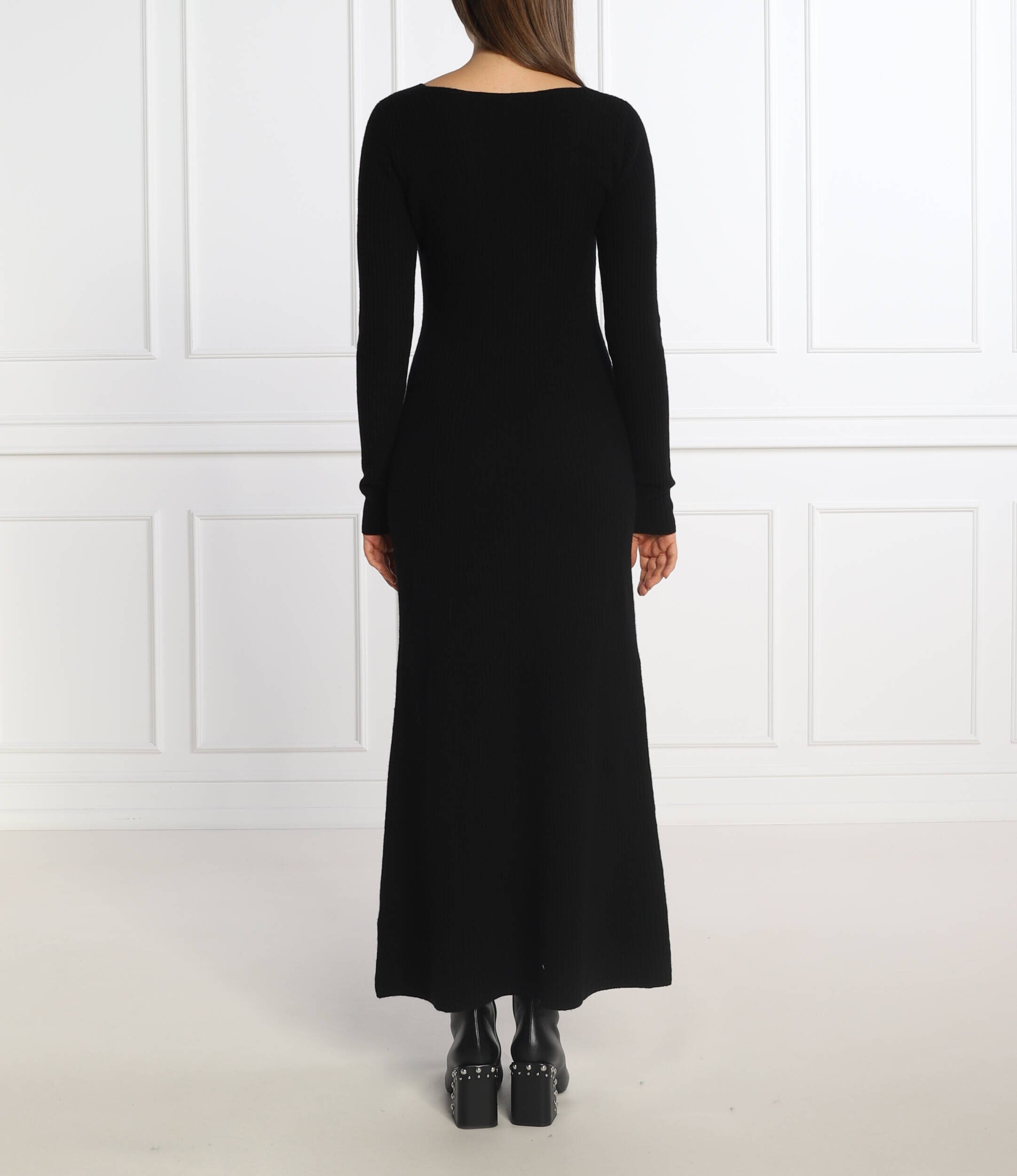 Trussardi Rochie cu adaos de lână și cașmir