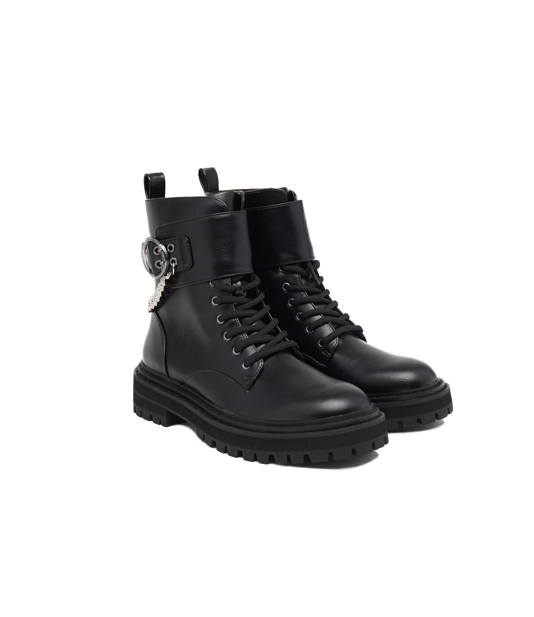 Twinset Actitude Botine cu adaos de piele