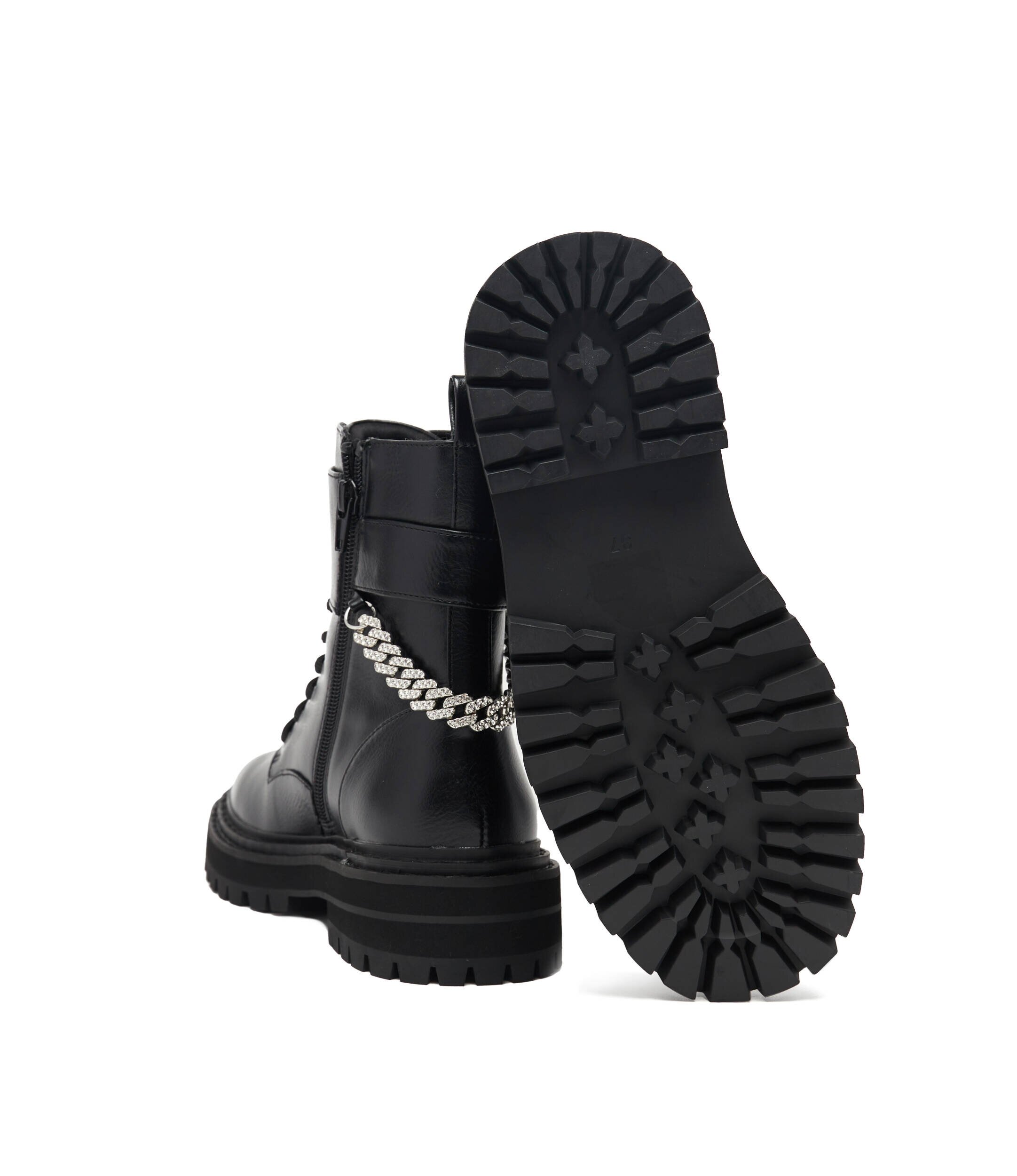 Twinset Actitude Botine cu adaos de piele